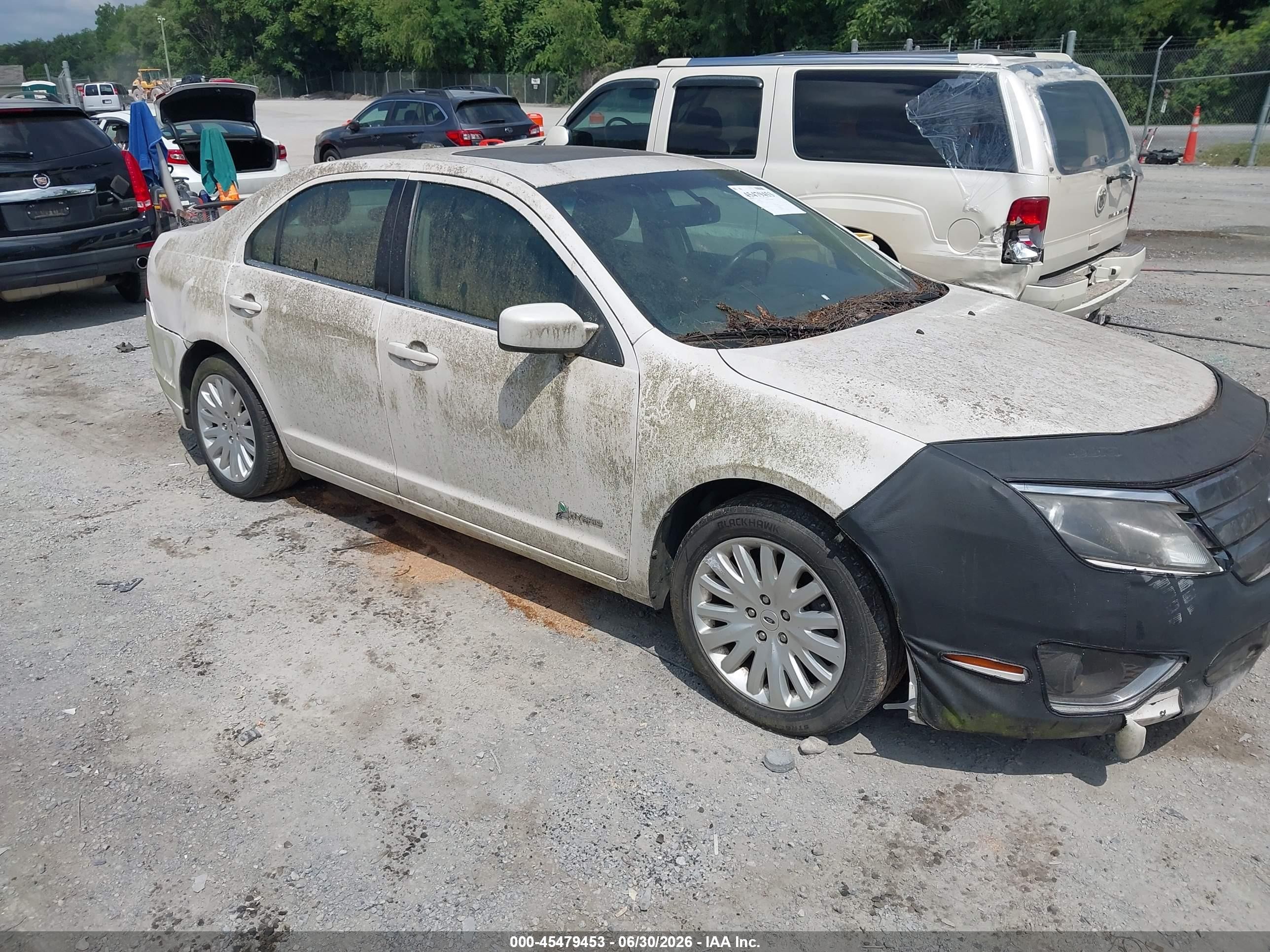 2012 Ford Fusion Hybrid   White vin: 3FADP0L30CR246432