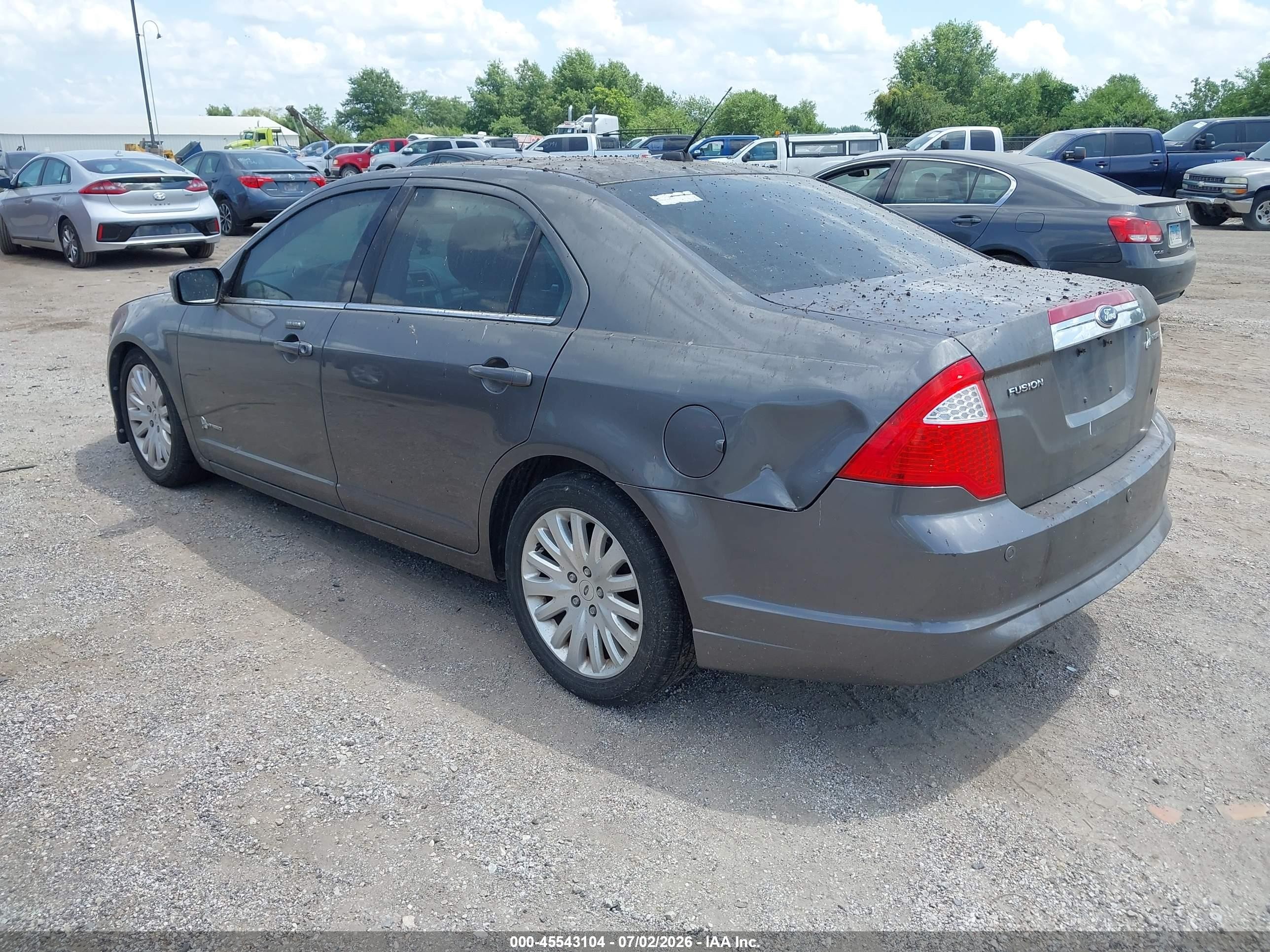 2012 Ford Fusion Hybrid   Gray vin: 3FADP0L30CR348264