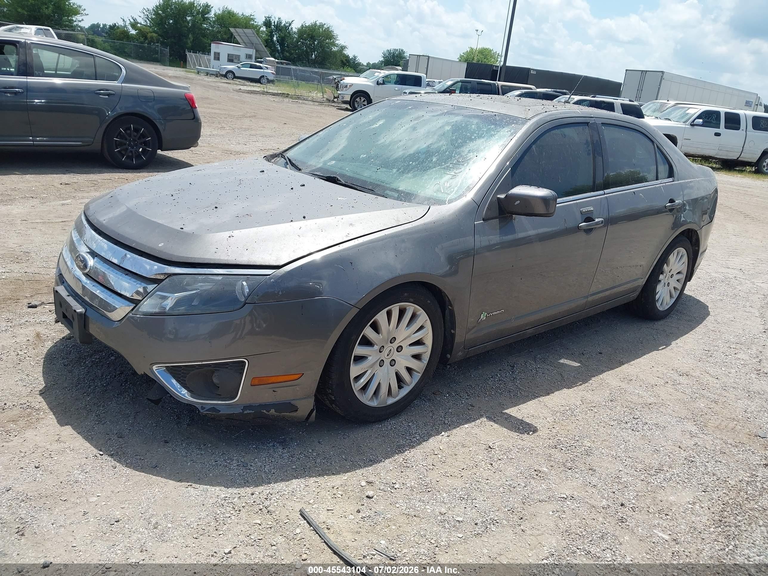 2012 Ford Fusion Hybrid   Gray vin: 3FADP0L30CR348264