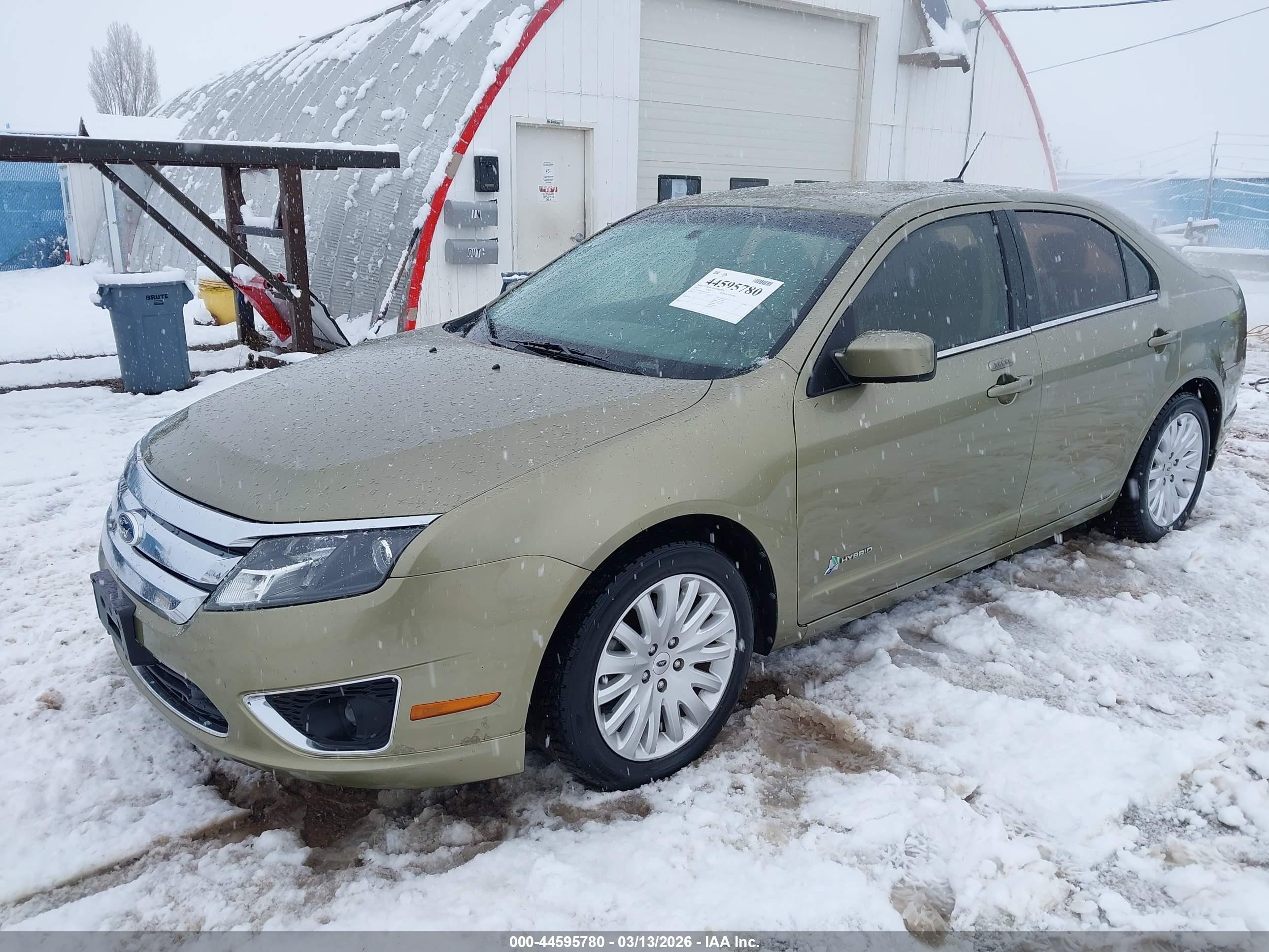 2012 Ford Fusion Hybrid   Green vin: 3FADP0L30CR367509