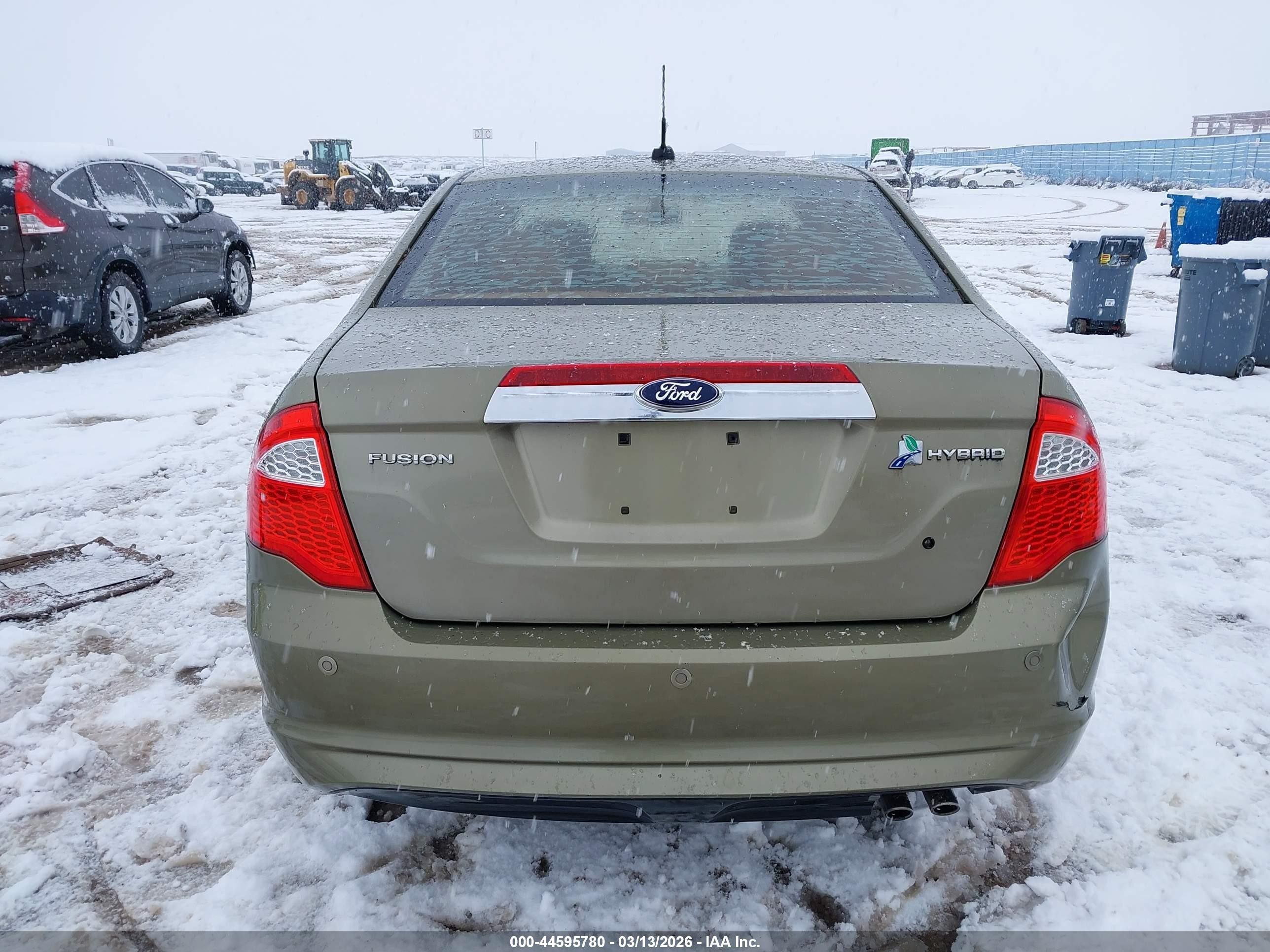 2012 Ford Fusion Hybrid   Green vin: 3FADP0L30CR367509