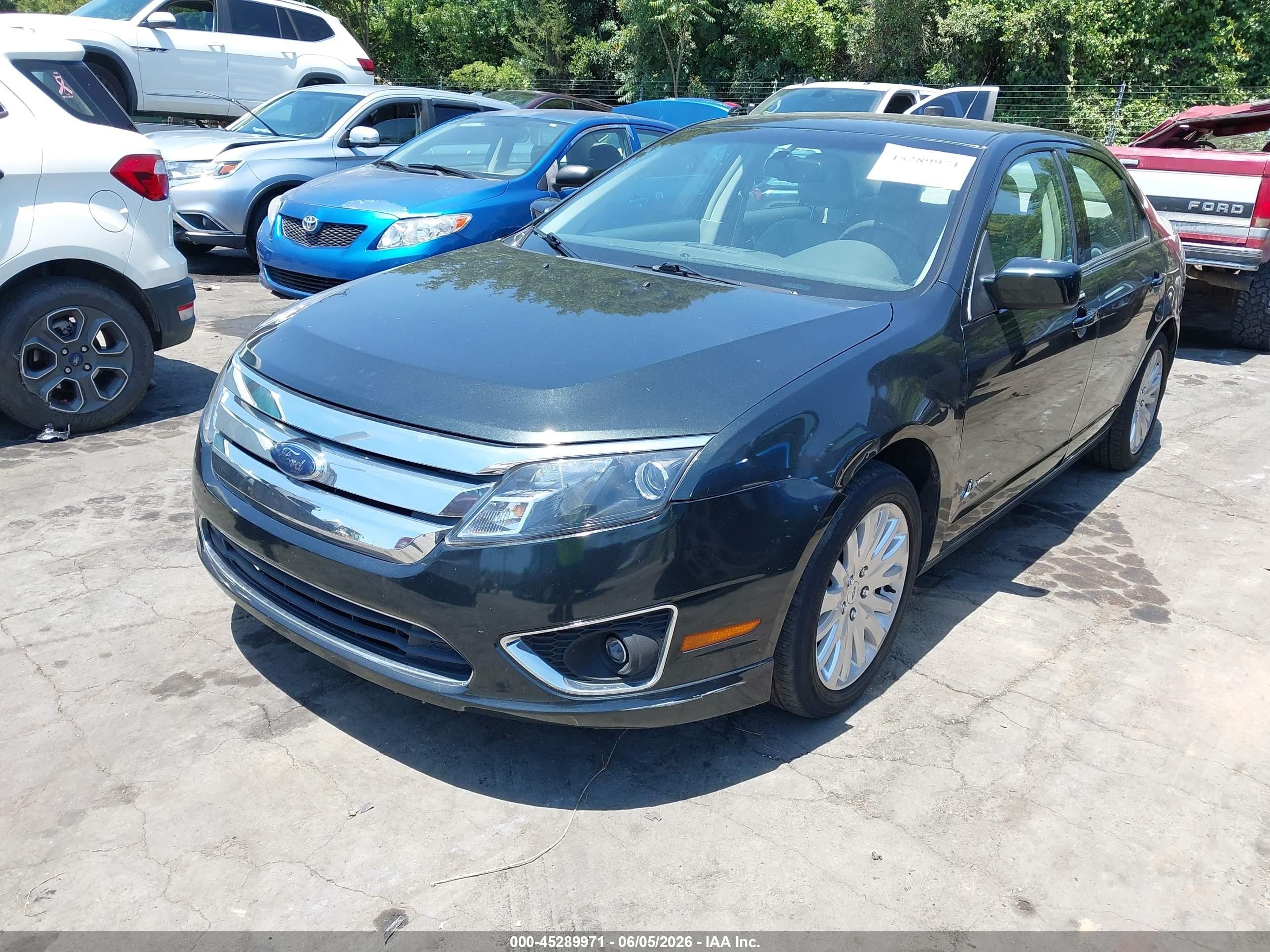 2010 Ford Fusion Hybrid   Black vin: 3FADP0L31AR204719