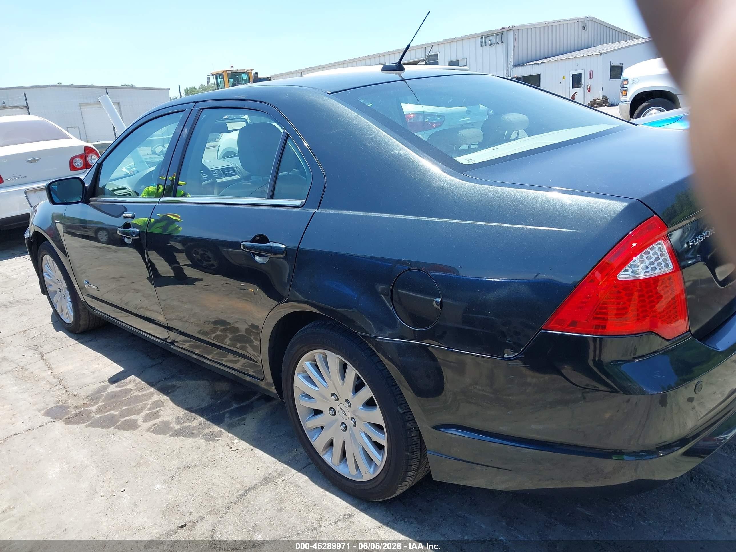 2010 Ford Fusion Hybrid   Black vin: 3FADP0L31AR204719