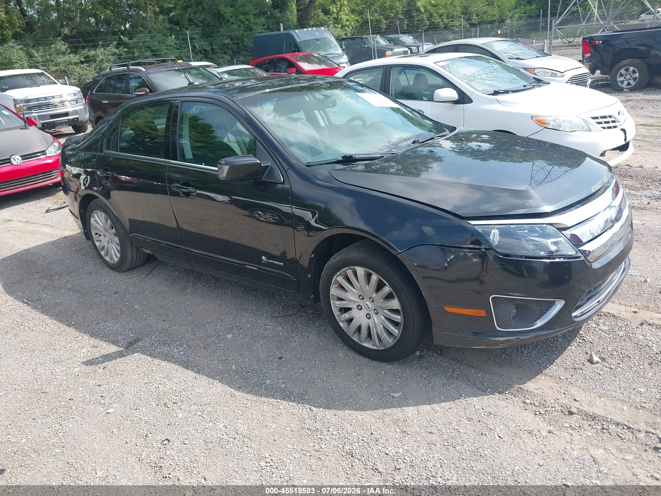 2010 Ford Fusion Hybrid   Black vin: 3FADP0L31AR267870
