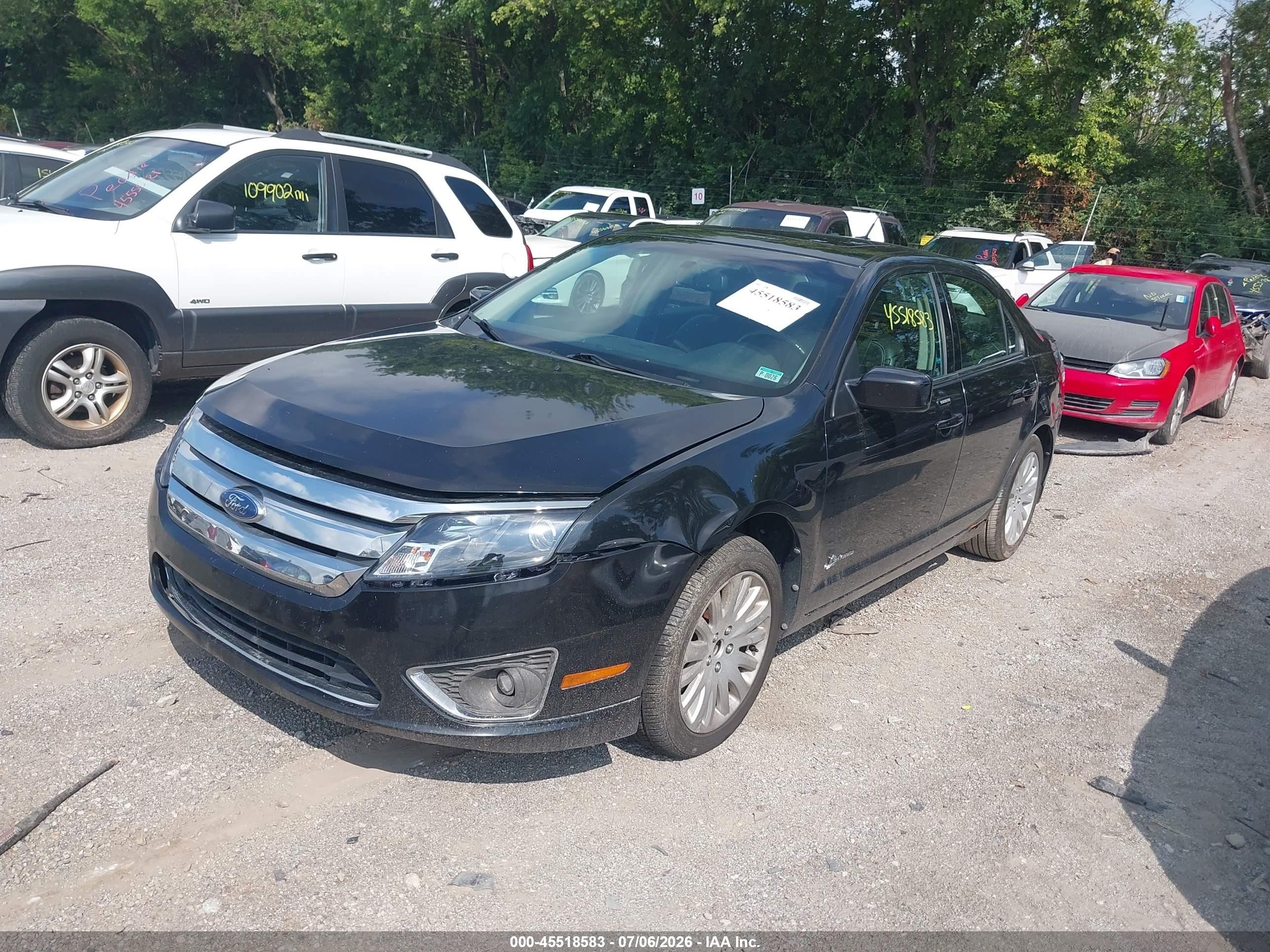 2010 Ford Fusion Hybrid   Black vin: 3FADP0L31AR267870