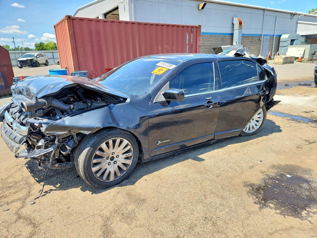 2010 Ford Fusion Hybrid Black vin: 3FADP0L31AR384932