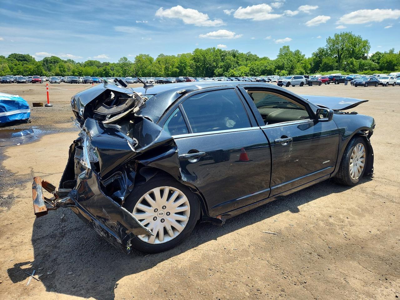 2010 Ford Fusion Hybrid Black vin: 3FADP0L31AR384932