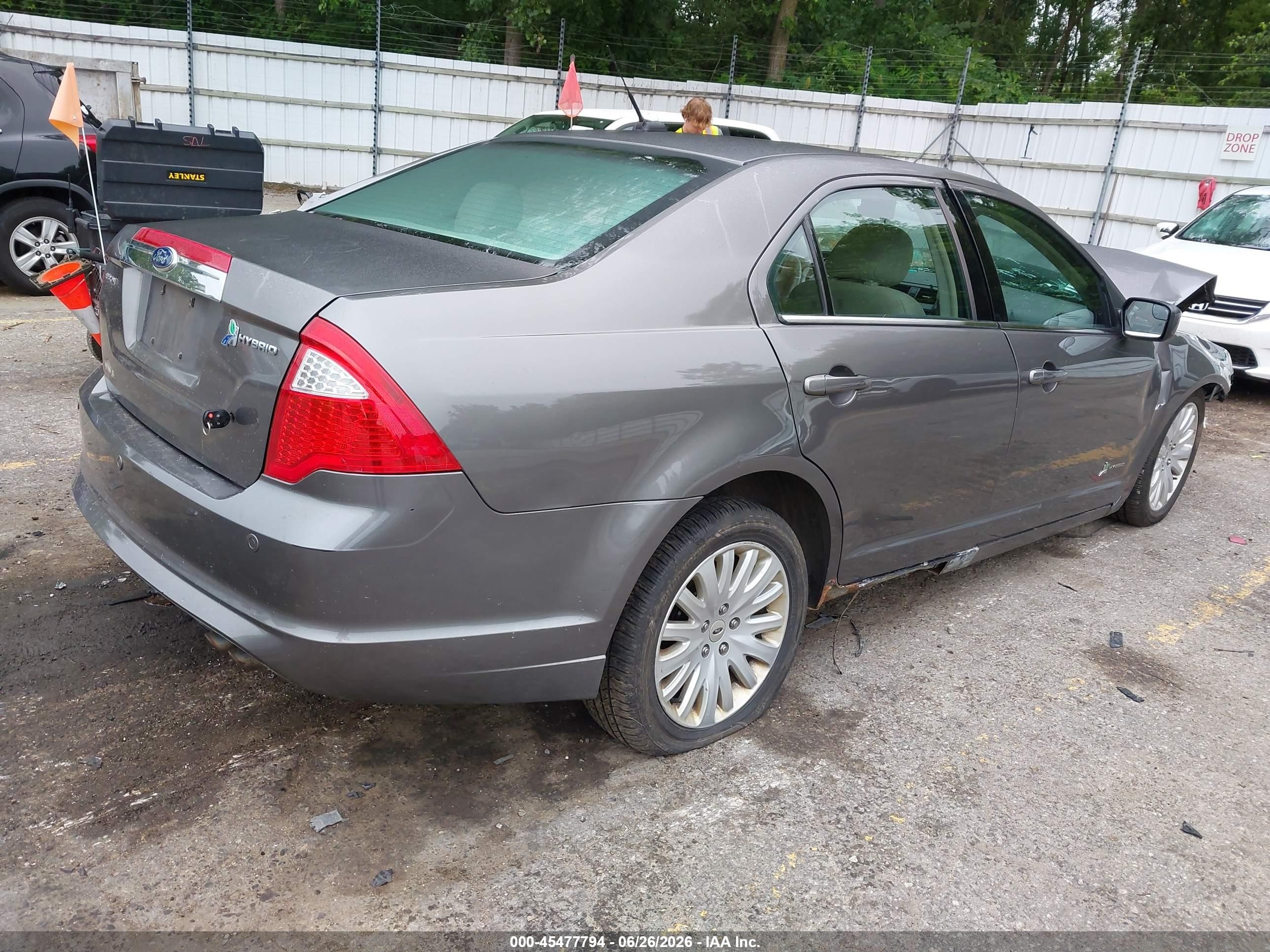 2011 Ford Fusion Hybrid   Gray vin: 3FADP0L31BR174266
