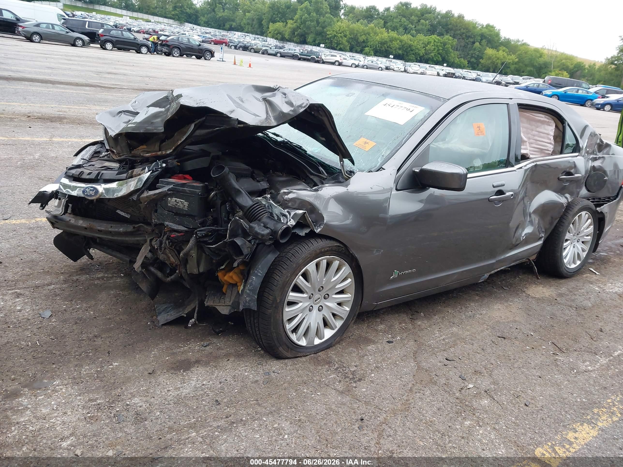 2011 Ford Fusion Hybrid   Gray vin: 3FADP0L31BR174266
