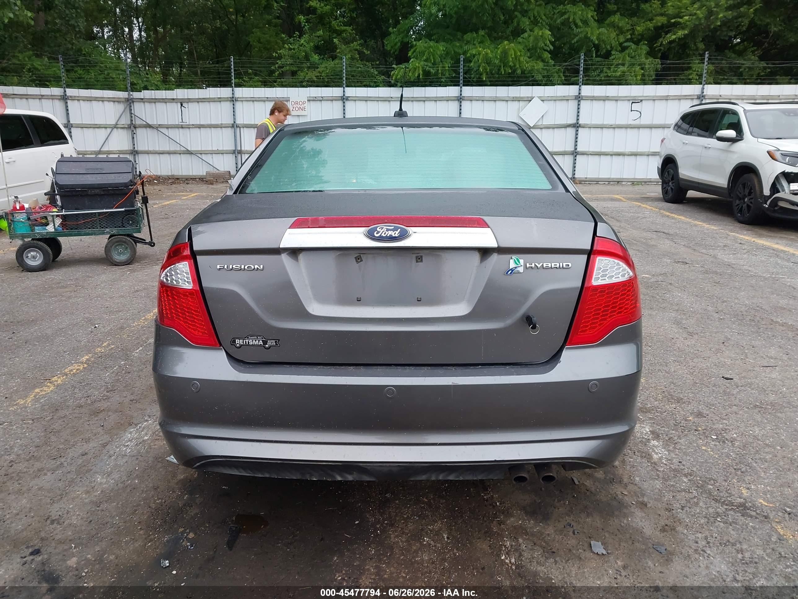 2011 Ford Fusion Hybrid   Gray vin: 3FADP0L31BR174266