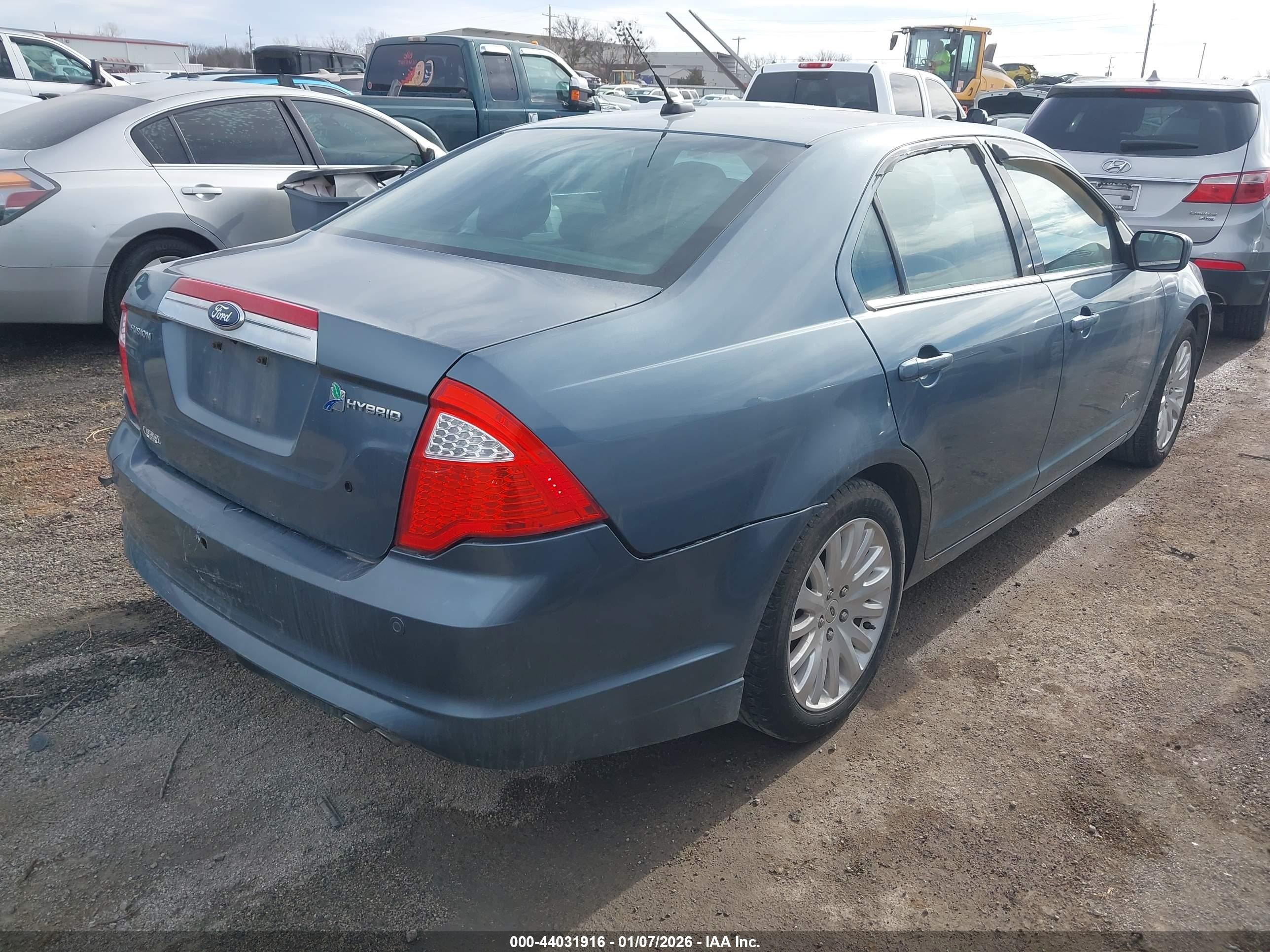 2011 Ford Fusion Hybrid Blue vin: 3FADP0L31BR253310