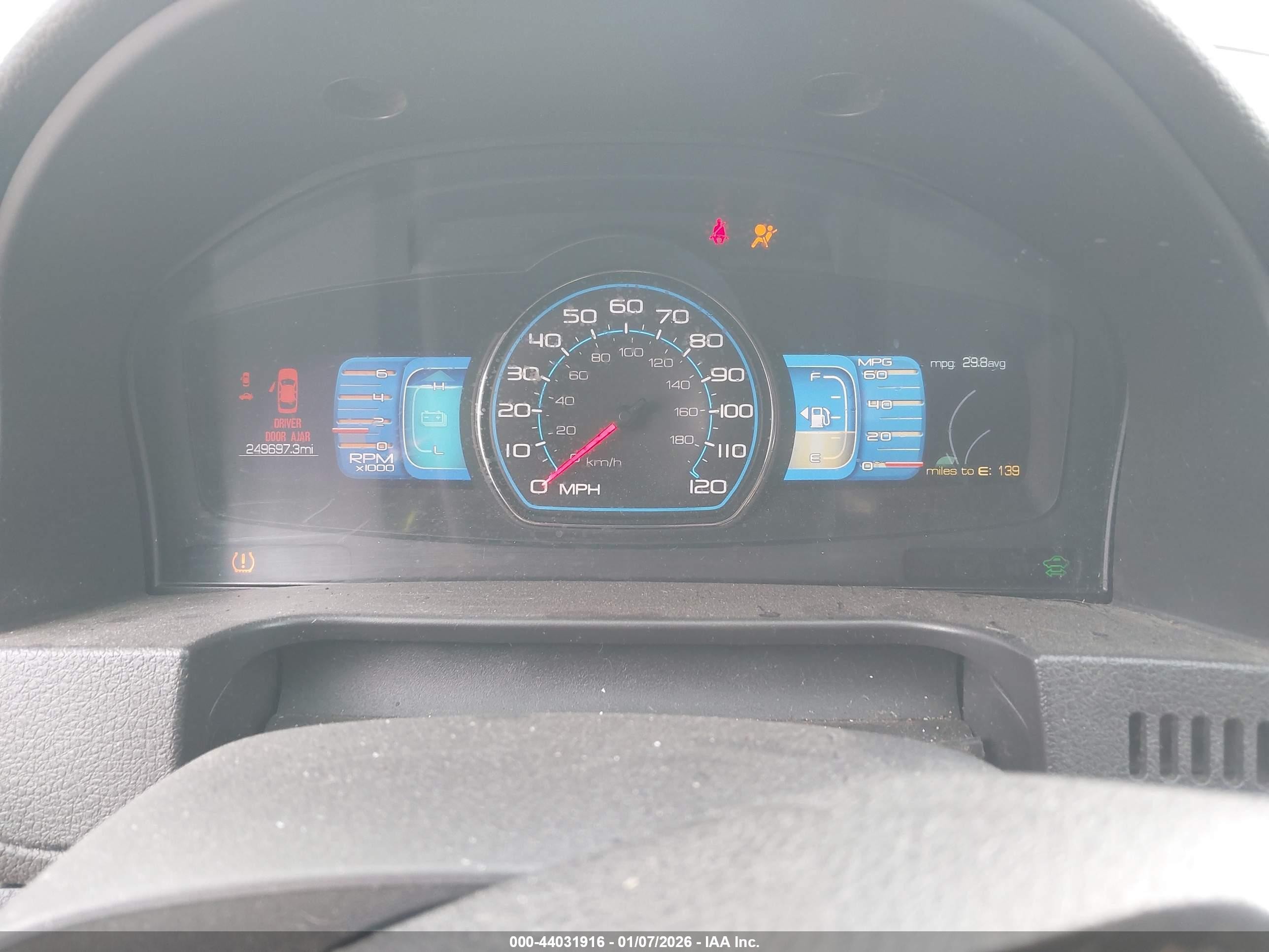 2011 Ford Fusion Hybrid Blue vin: 3FADP0L31BR253310