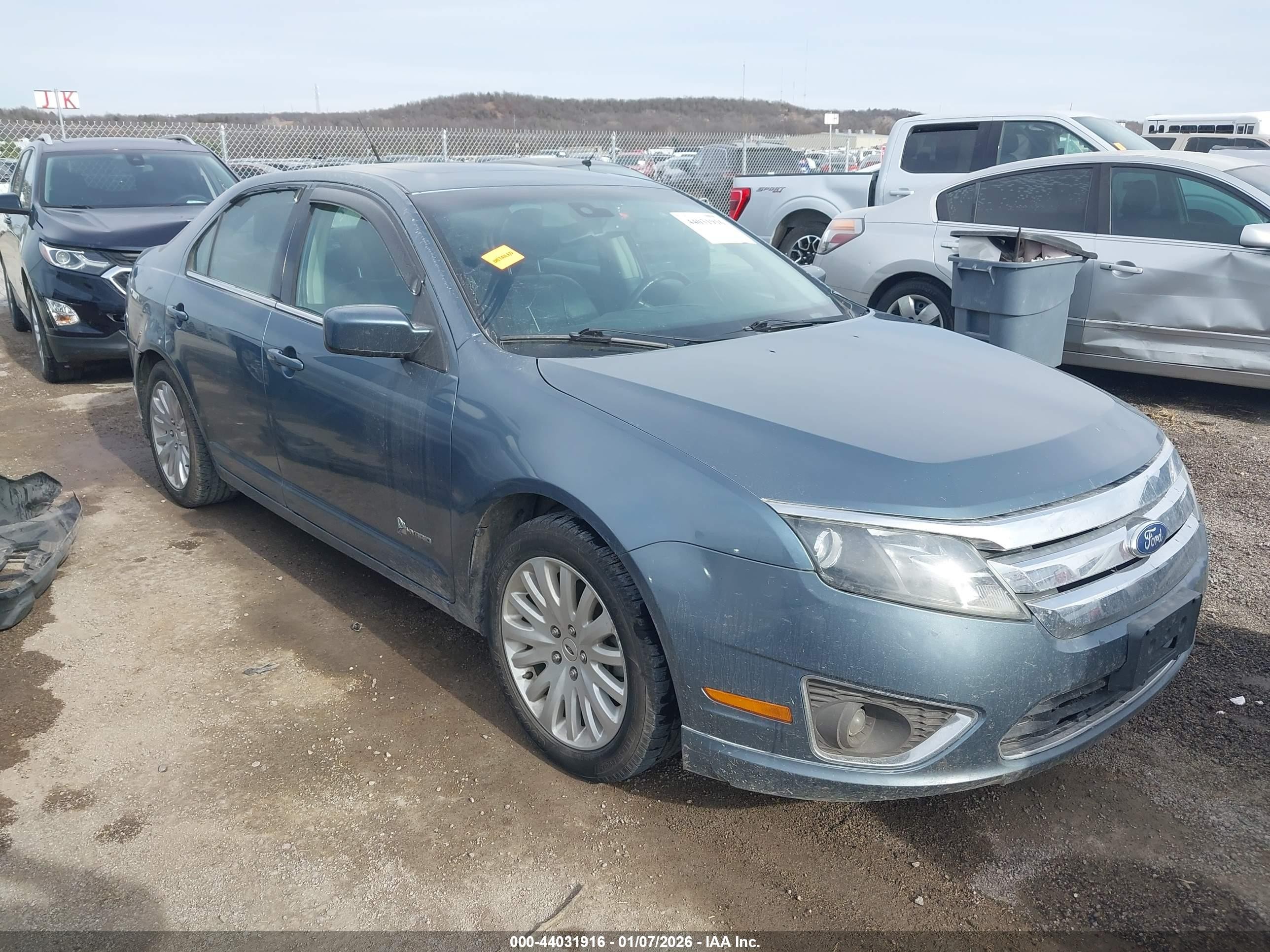 2011 Ford Fusion Hybrid Blue vin: 3FADP0L31BR253310