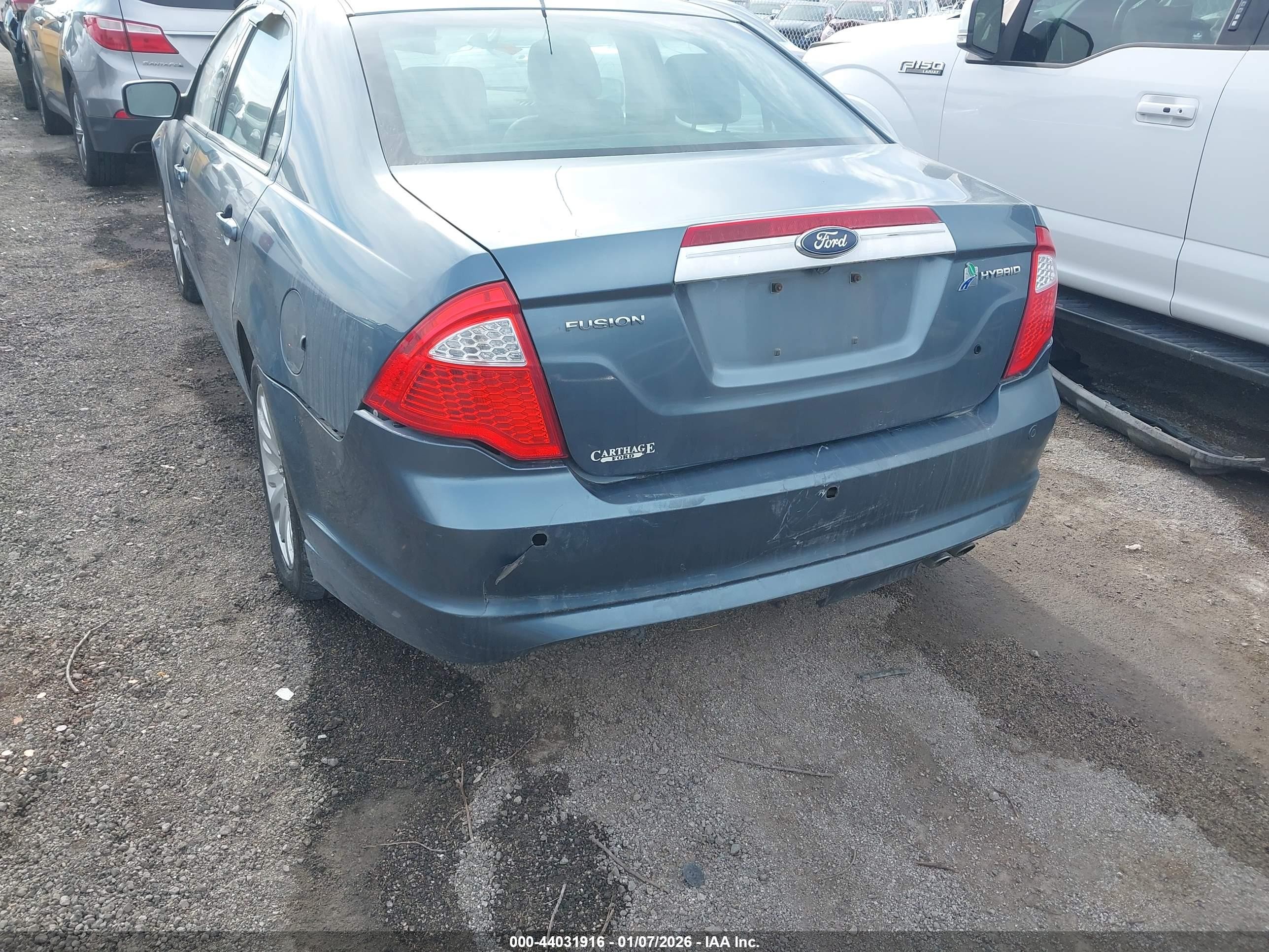 2011 Ford Fusion Hybrid Blue vin: 3FADP0L31BR253310
