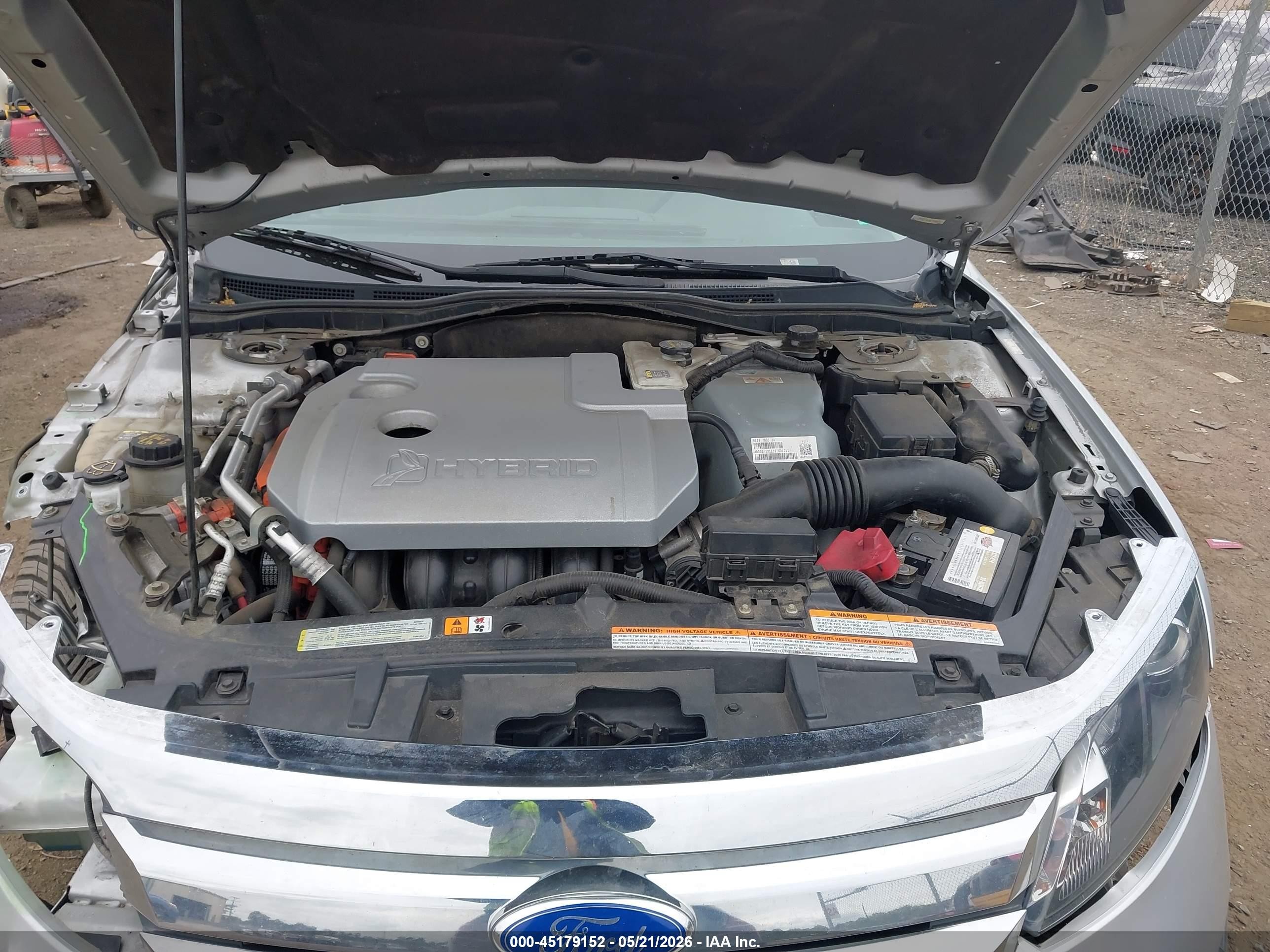 2011 Ford Fusion Hybrid   Серебряный vin: 3FADP0L31BR264422