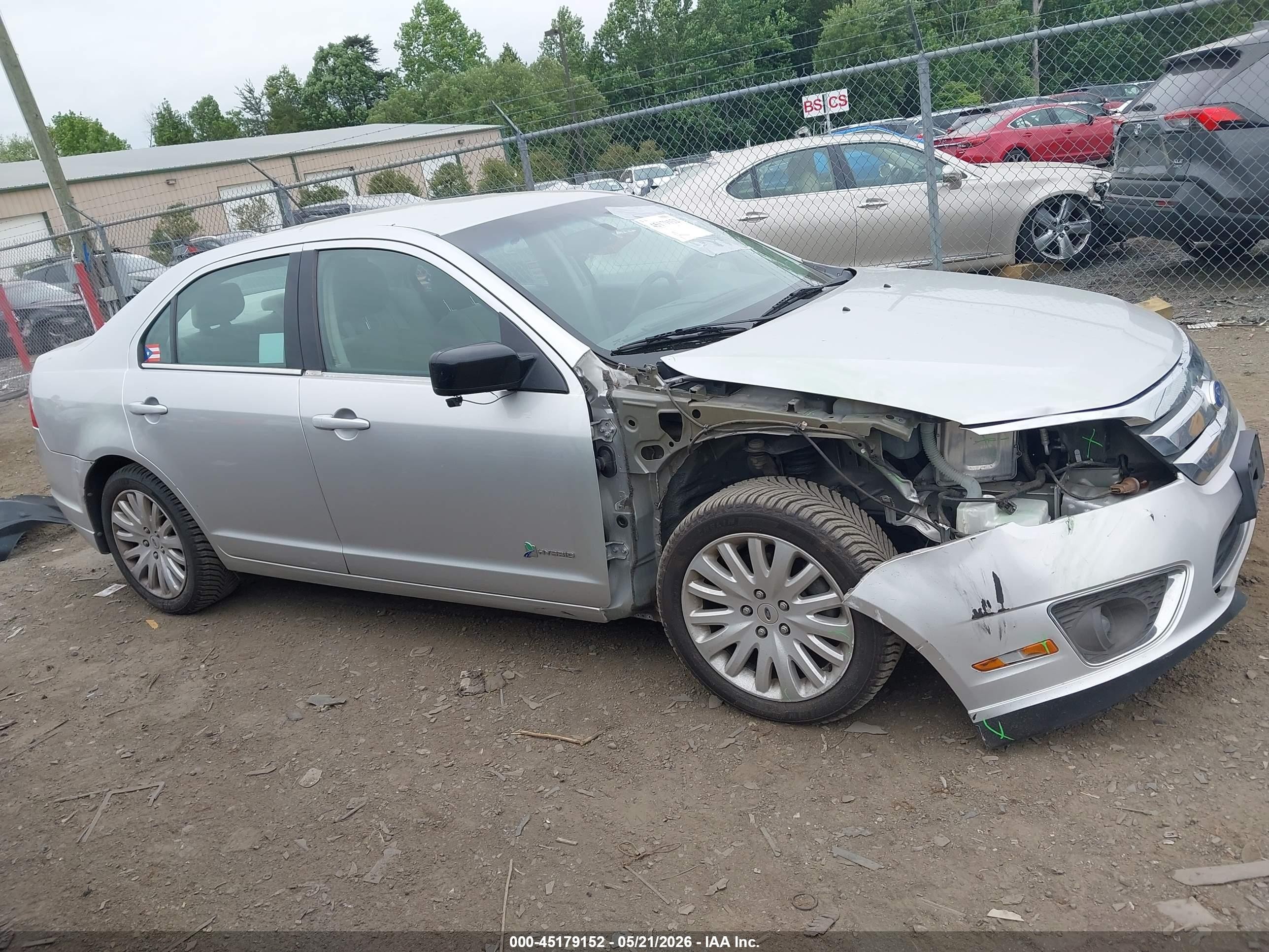 2011 Ford Fusion Hybrid   Серебряный vin: 3FADP0L31BR264422