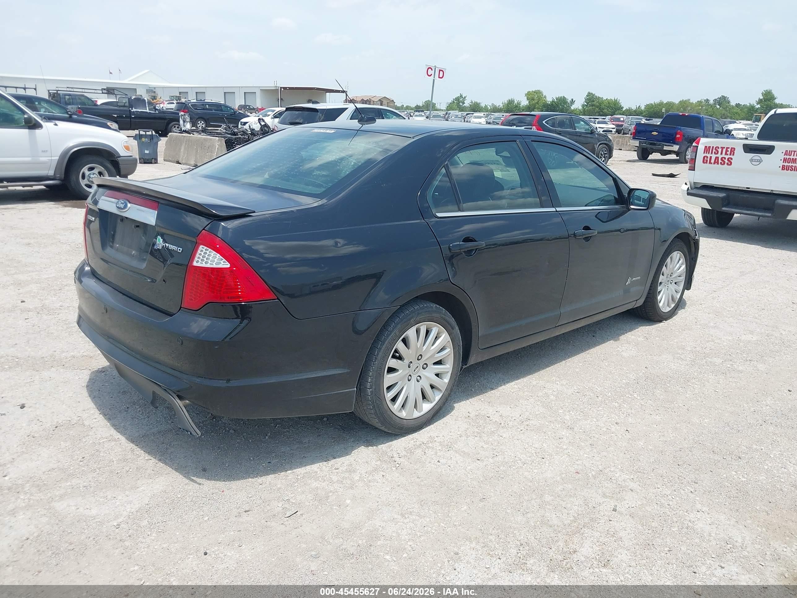 2012 Ford Fusion Hybrid   Black vin: 3FADP0L31CR169585