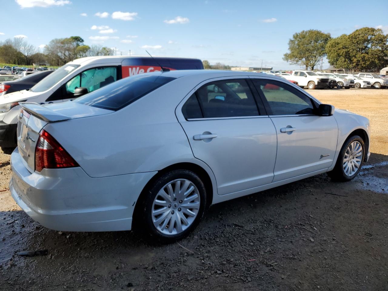 2012 Ford Fusion Hybrid White vin: 3FADP0L31CR190694