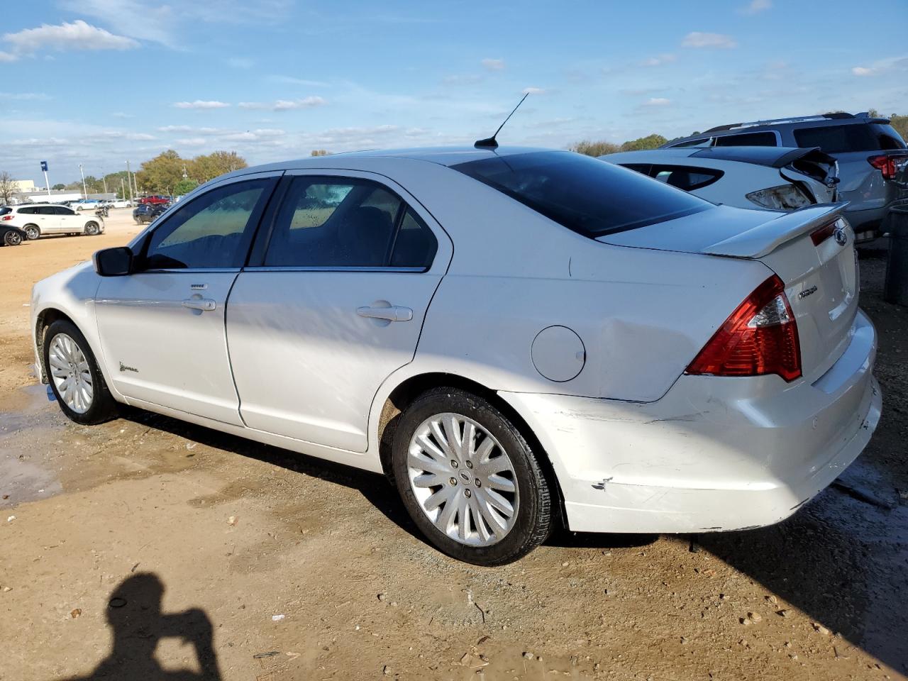 2012 Ford Fusion Hybrid White vin: 3FADP0L31CR190694
