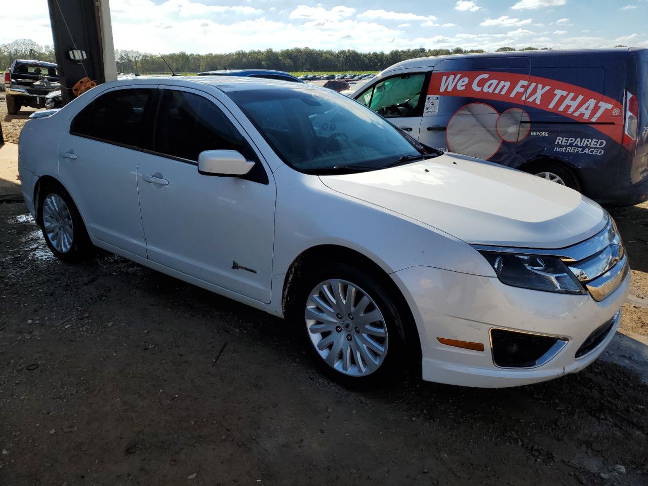 2012 Ford Fusion Hybrid White vin: 3FADP0L31CR190694