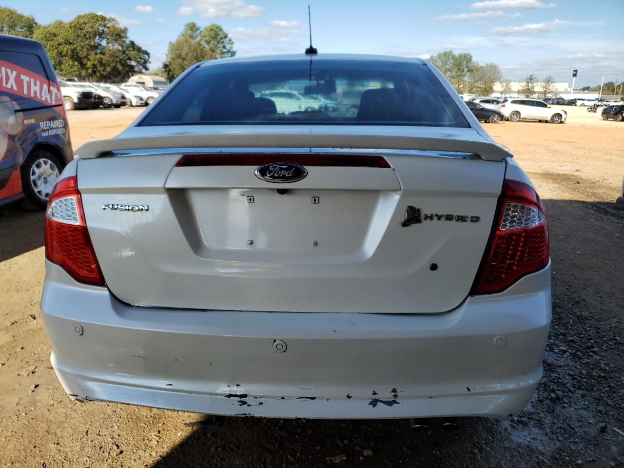 2012 Ford Fusion Hybrid White vin: 3FADP0L31CR190694