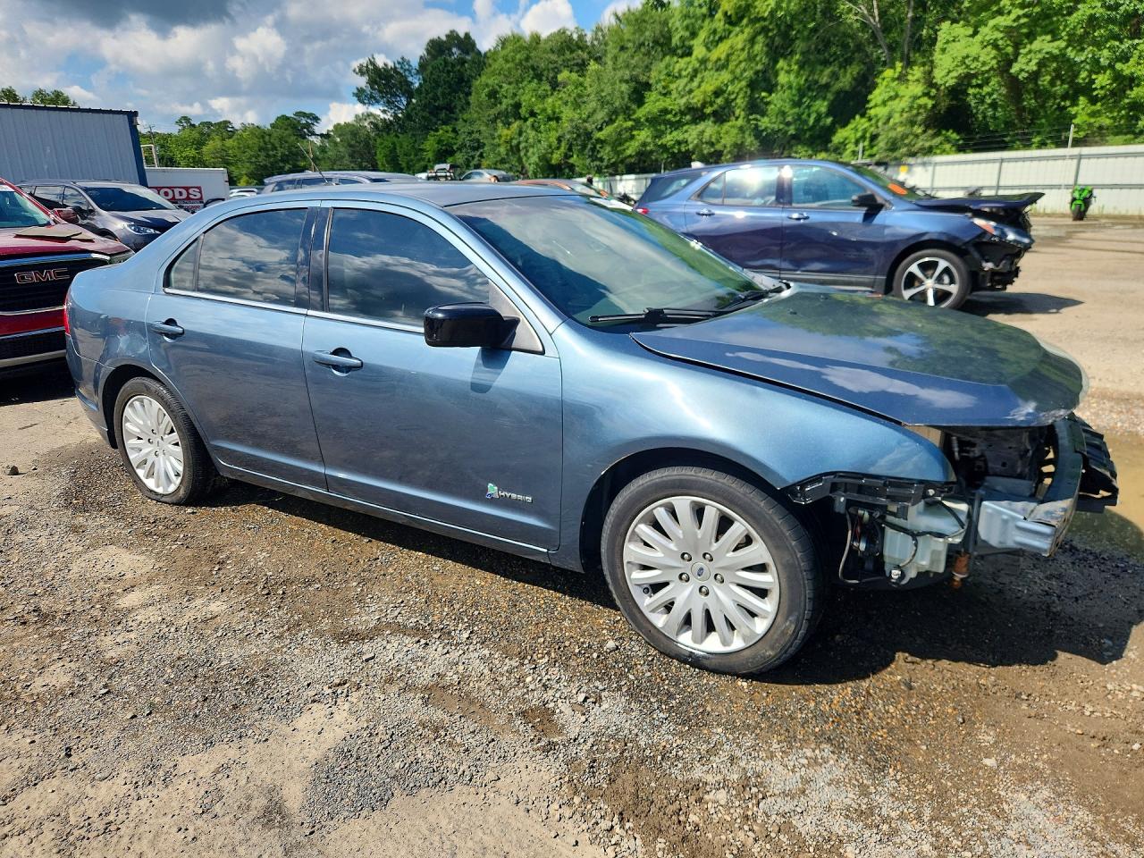 2012 Ford Fusion Hybrid Blue vin: 3FADP0L31CR213651