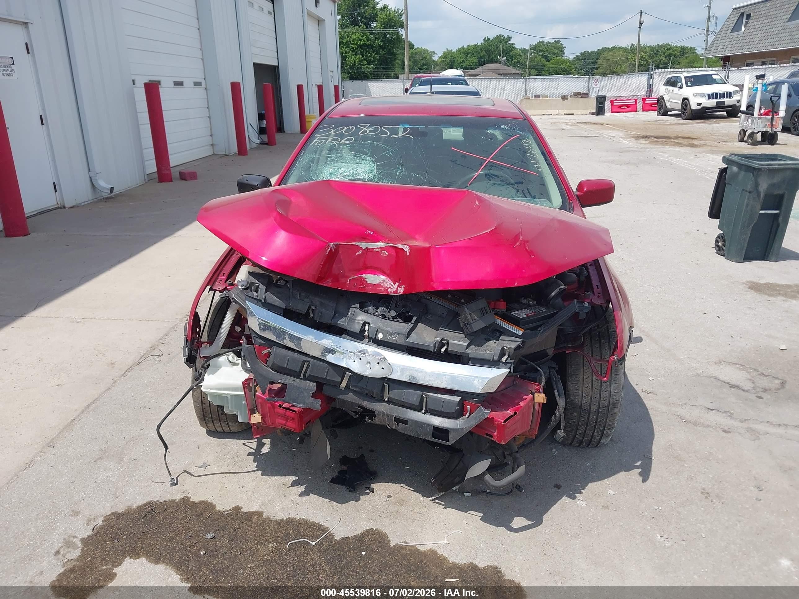 2012 Ford Fusion Hybrid   Красный vin: 3FADP0L31CR430701