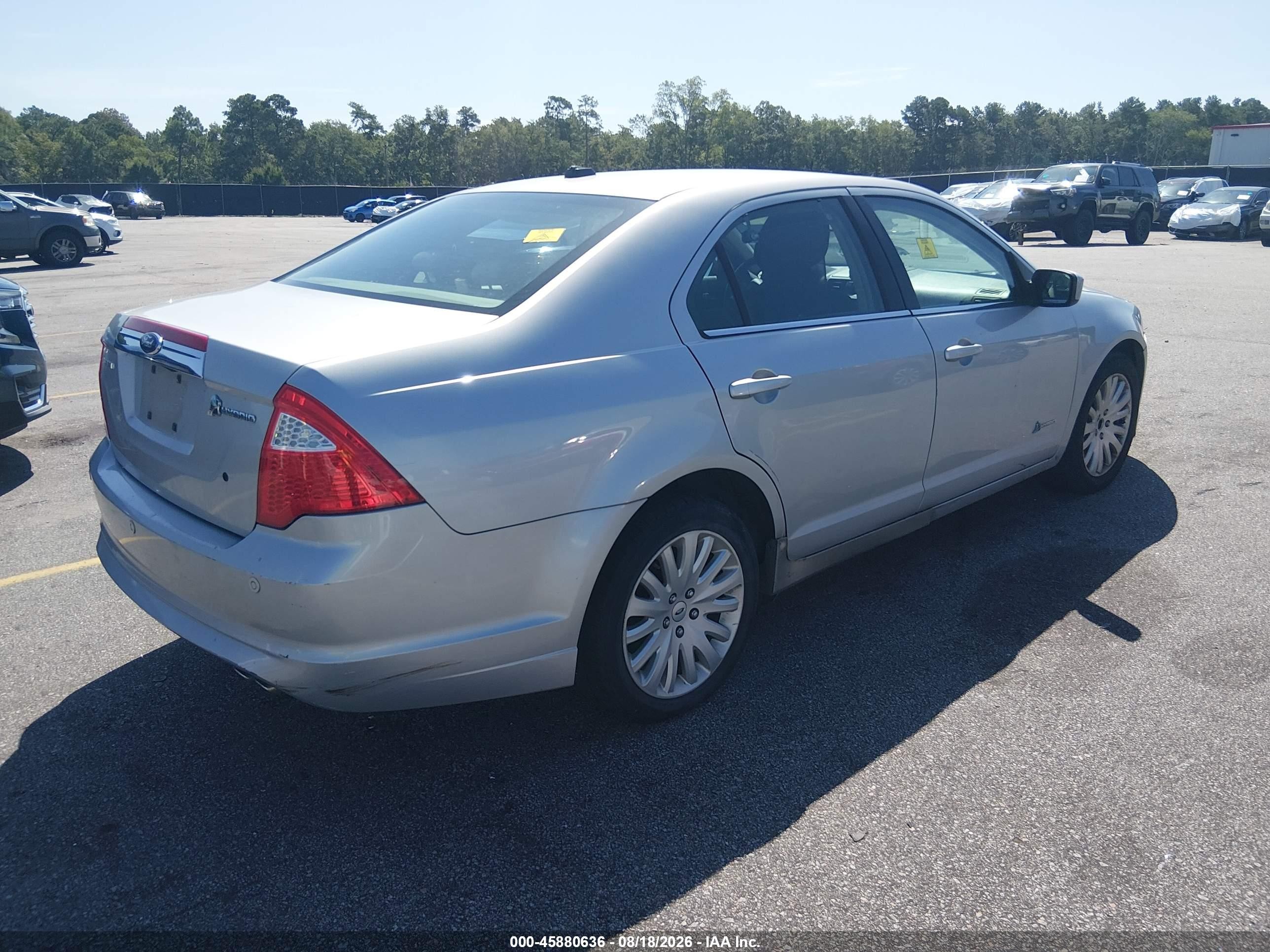 2010 Ford Fusion Hybrid Silver vin: 3FADP0L32AR150072