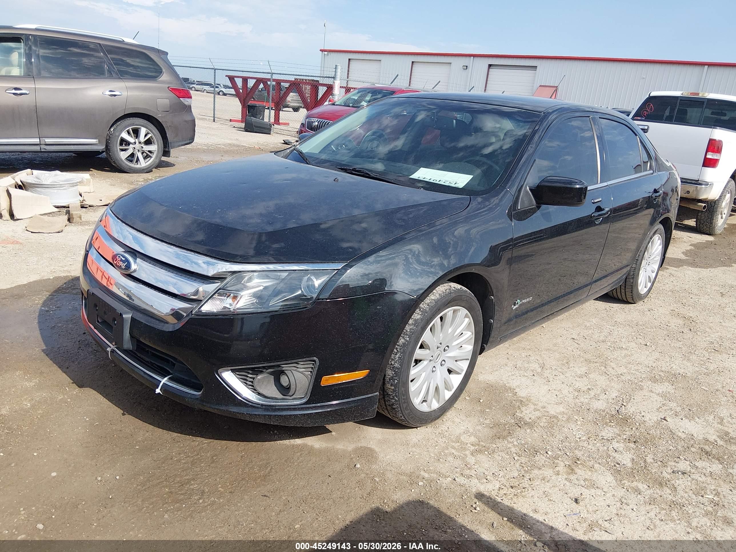 2010 Ford Fusion Hybrid   Black vin: 3FADP0L32AR303839