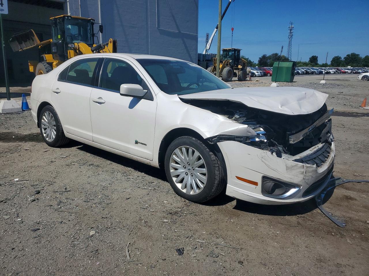 2010 Ford Fusion Hybrid White vin: 3FADP0L32AR381361