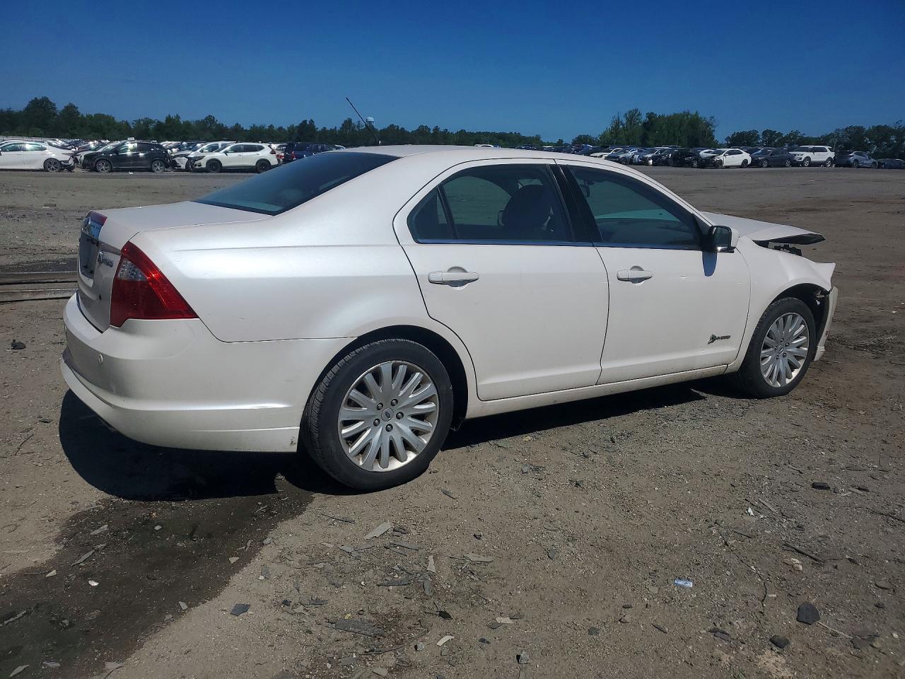 2010 Ford Fusion Hybrid White vin: 3FADP0L32AR381361