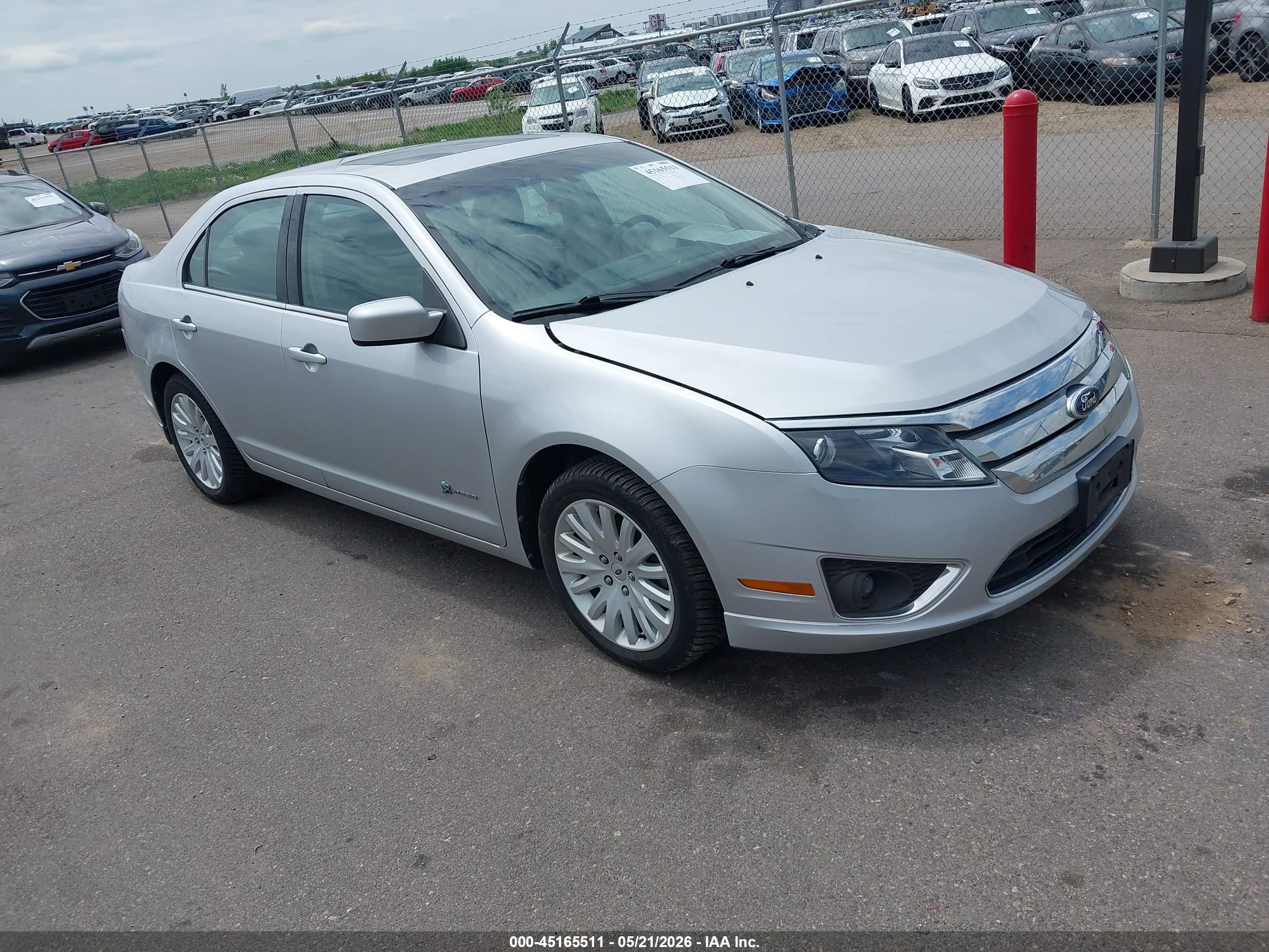 2010 Ford Fusion Hybrid   Silver vin: 3FADP0L32AR388634