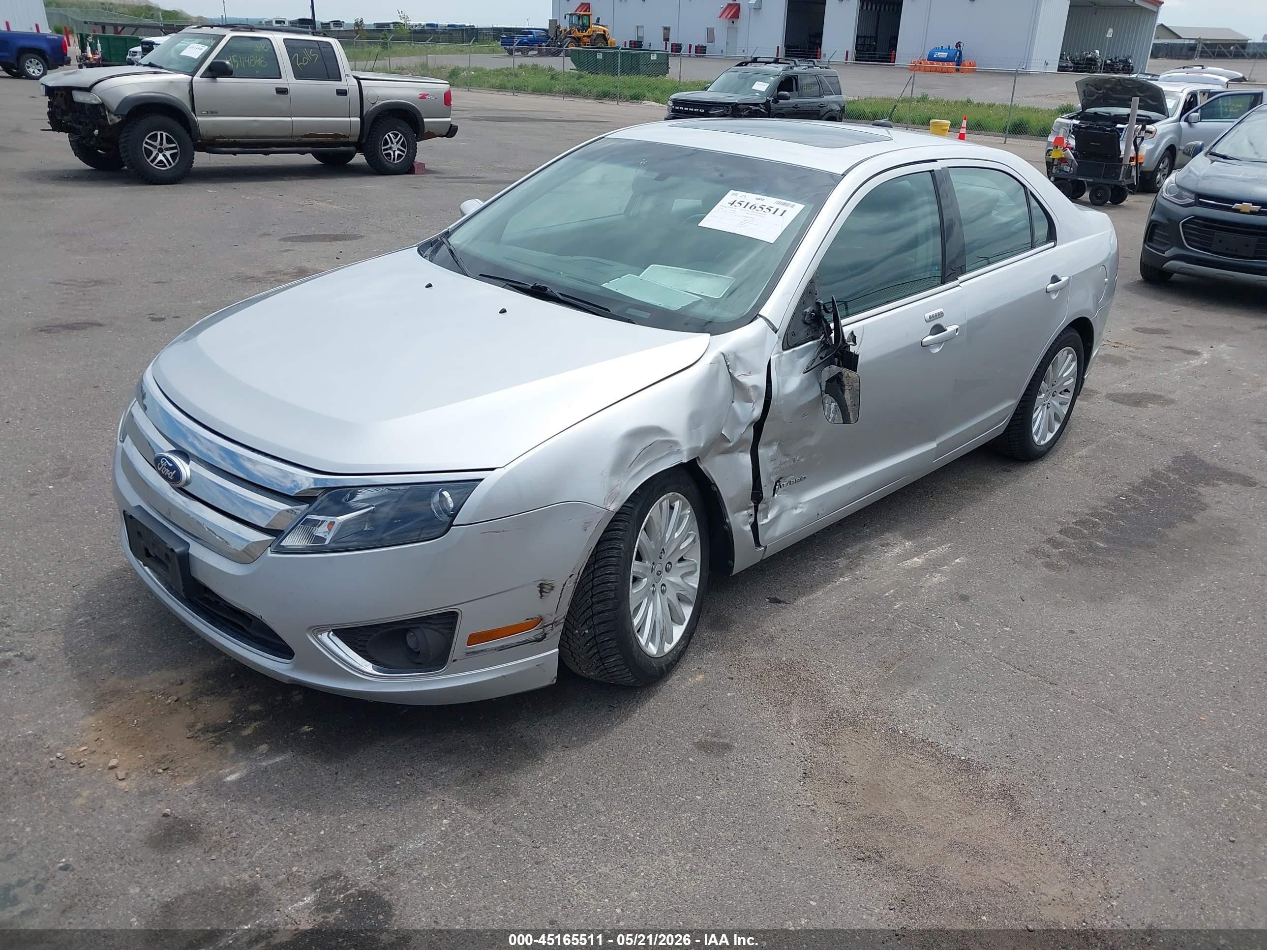2010 Ford Fusion Hybrid   Silver vin: 3FADP0L32AR388634