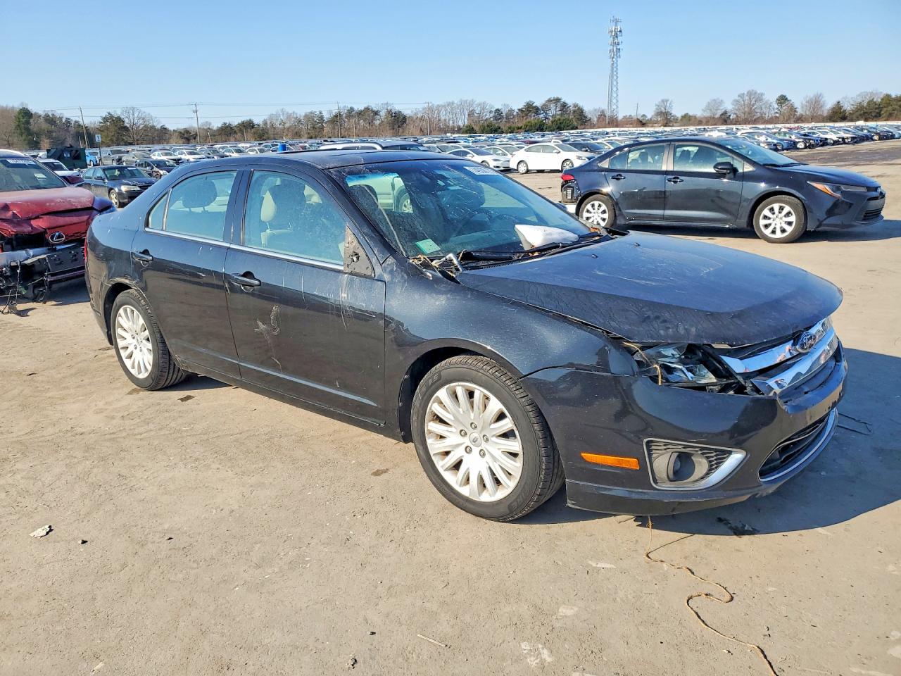 2011 Ford Fusion Hybrid Black vin: 3FADP0L32BR103755