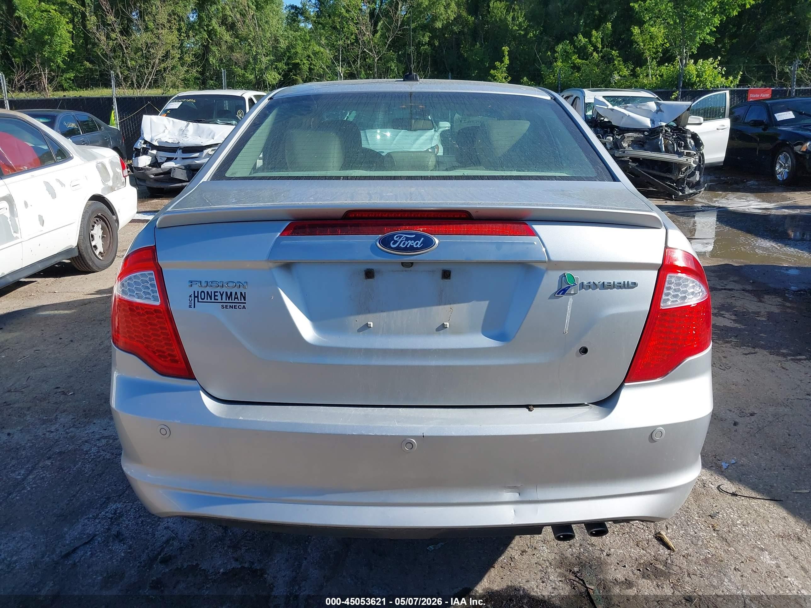 2011 Ford Fusion Hybrid Silver vin: 3FADP0L32BR173028