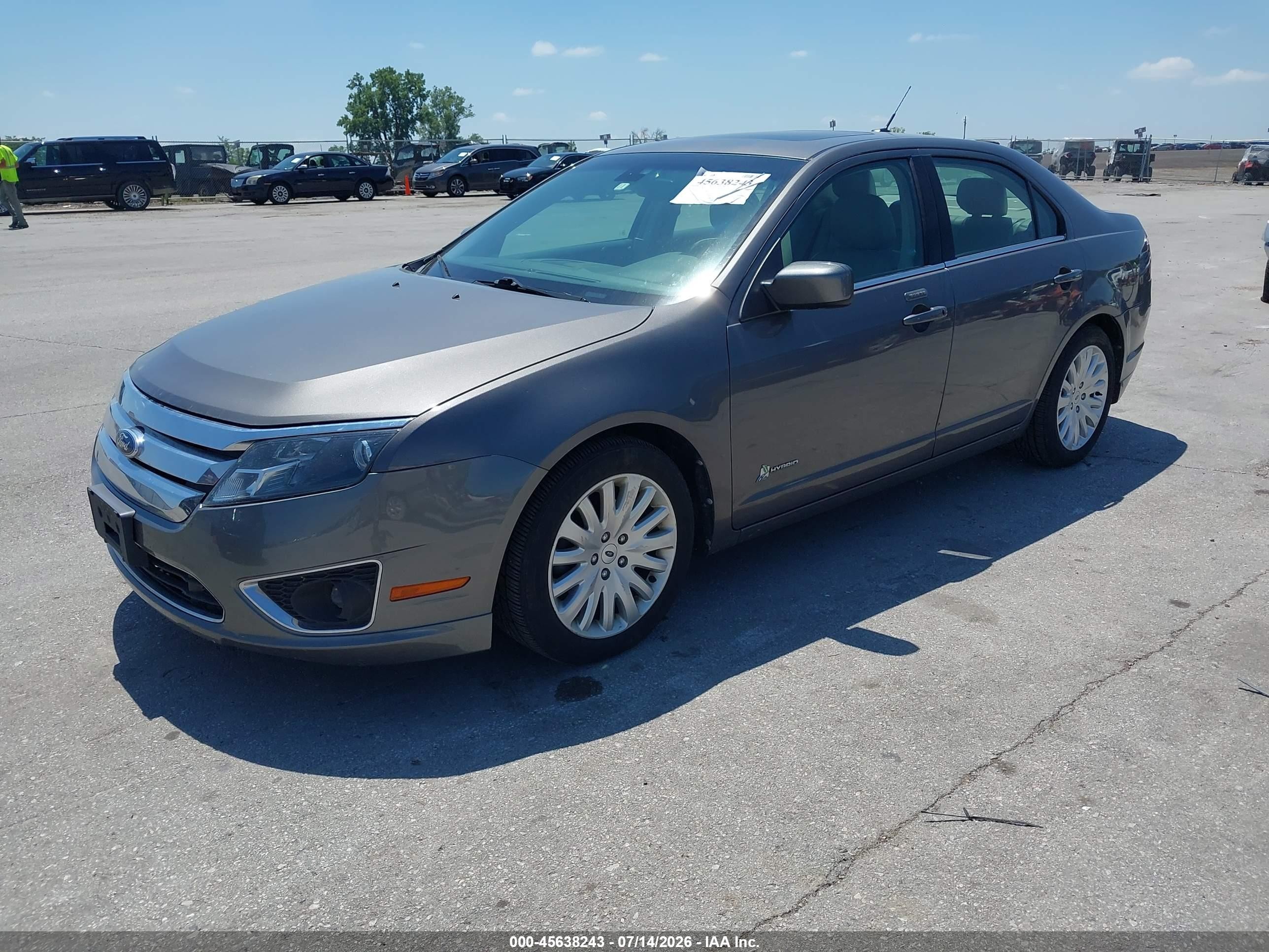 2012 Ford Fusion Hybrid   Gray vin: 3FADP0L32CR173385