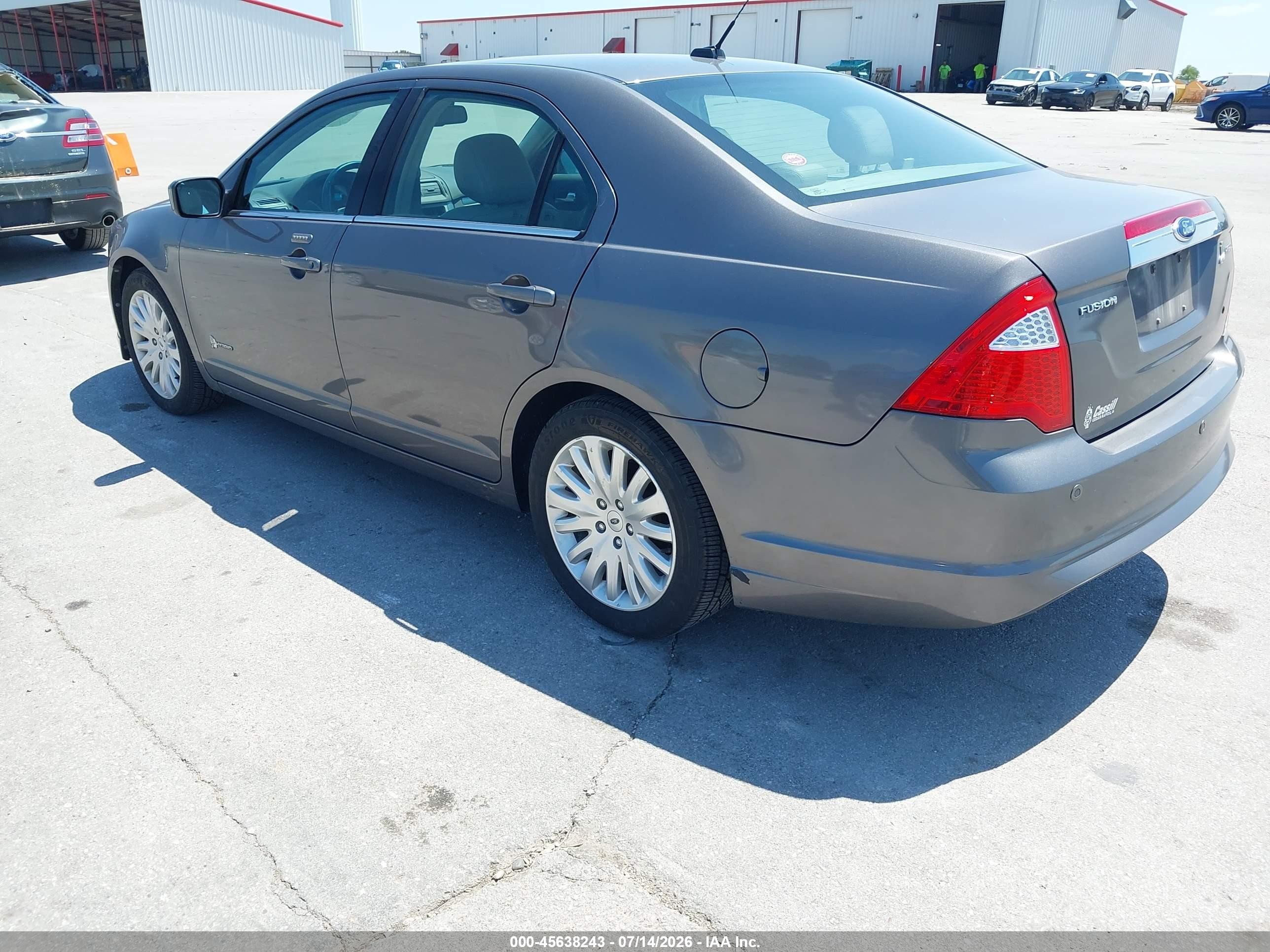 2012 Ford Fusion Hybrid   Gray vin: 3FADP0L32CR173385