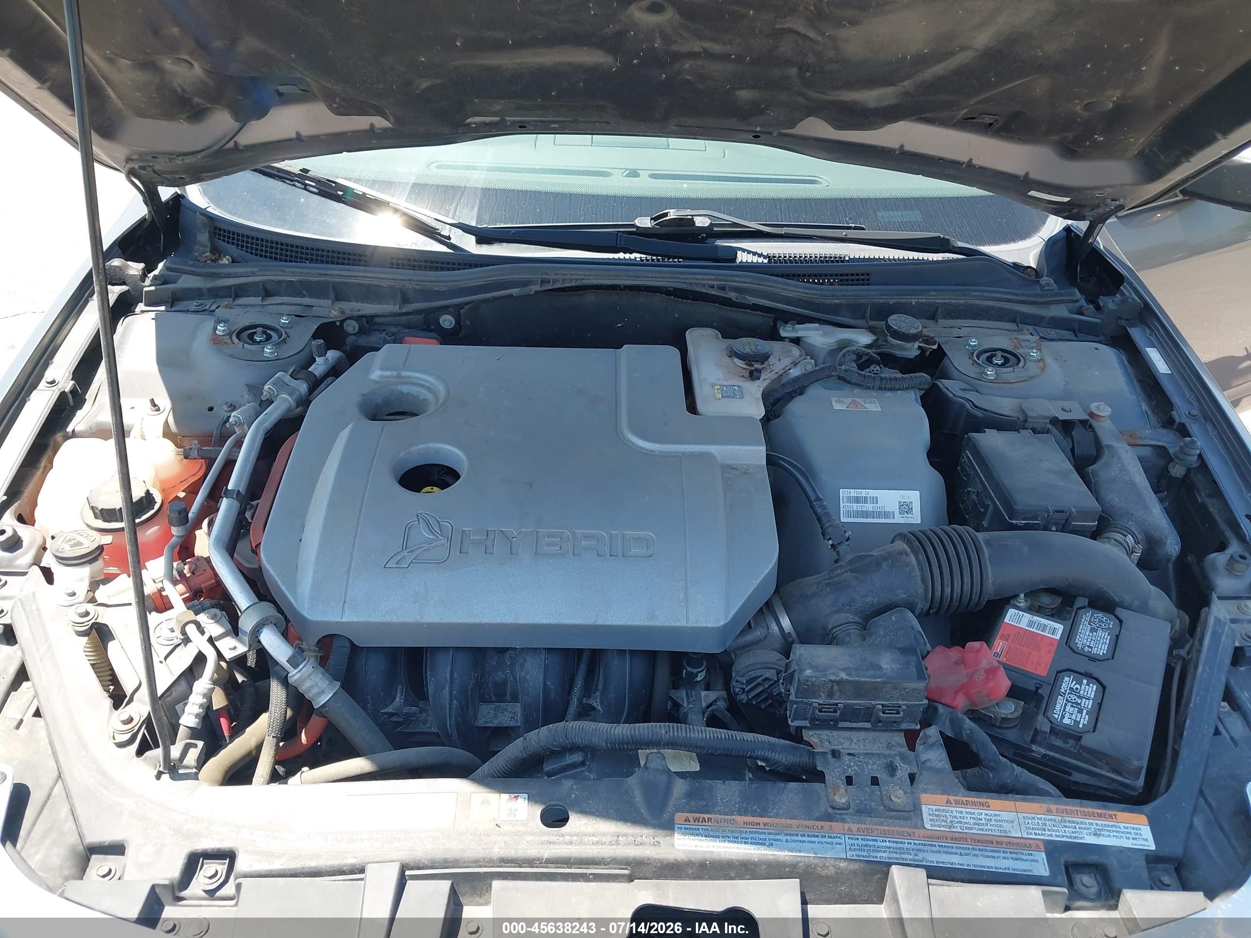 2012 Ford Fusion Hybrid   Gray vin: 3FADP0L32CR173385