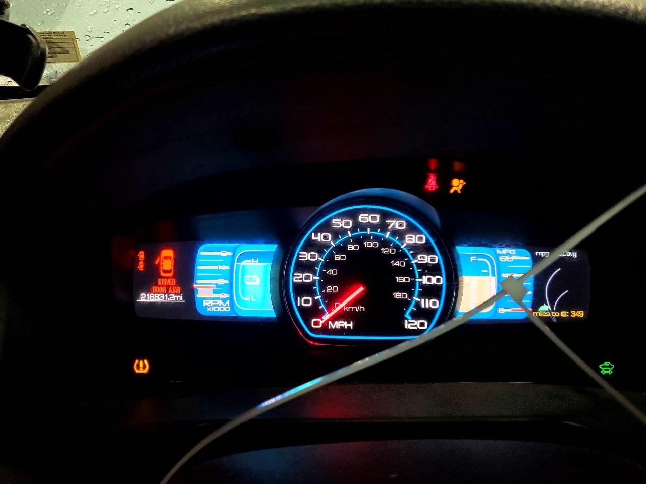 2010 Ford Fusion Hybrid Blue vin: 3FADP0L33AR199927