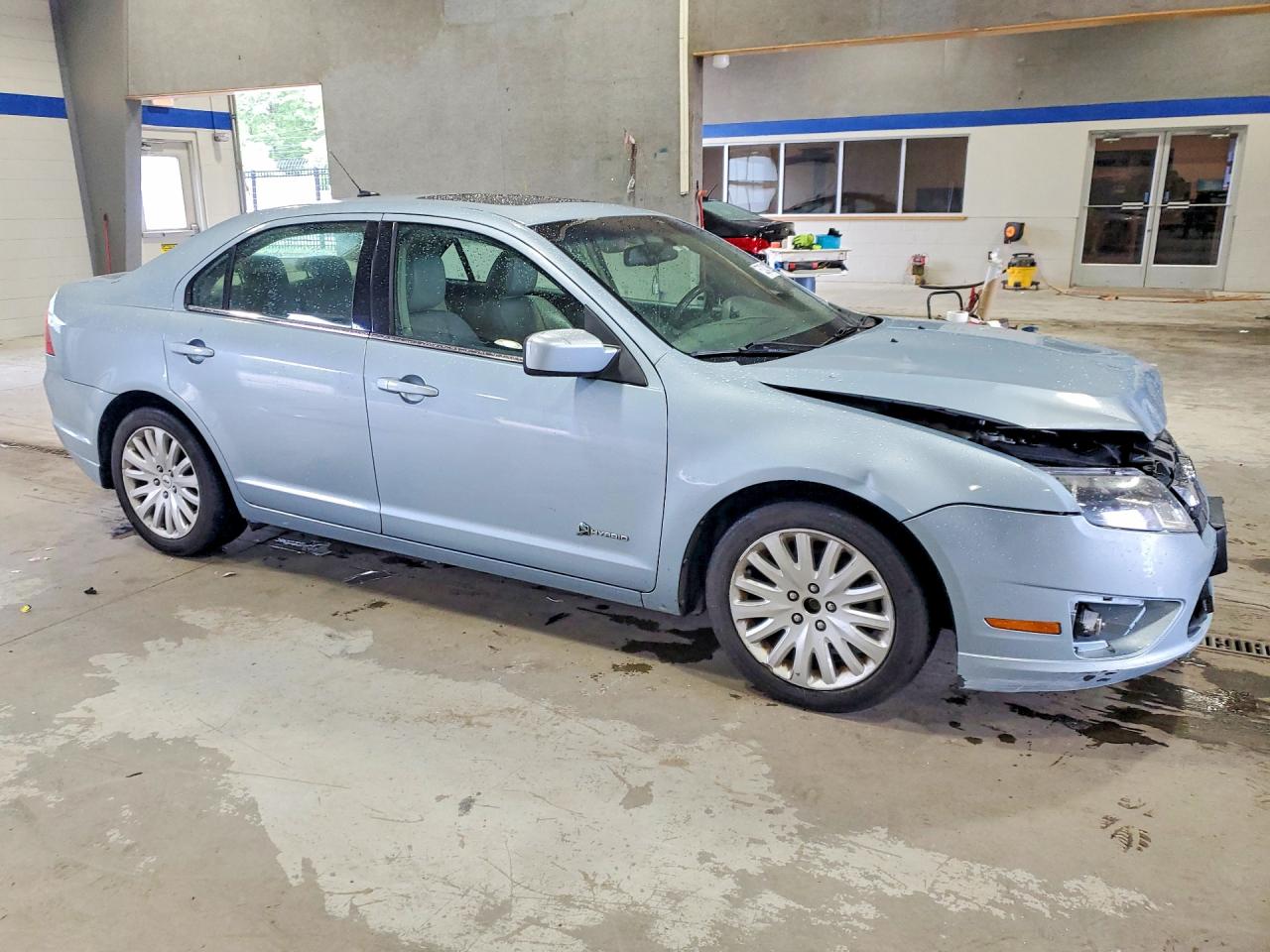 2010 Ford Fusion Hybrid Blue vin: 3FADP0L33AR199927