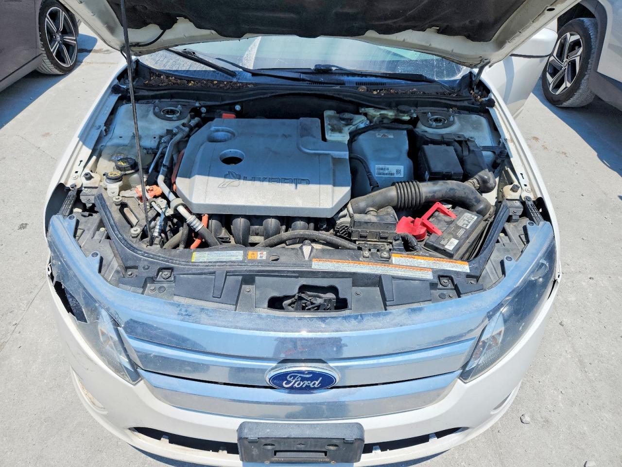 2010 Ford Fusion Hybrid White vin: 3FADP0L33AR334601