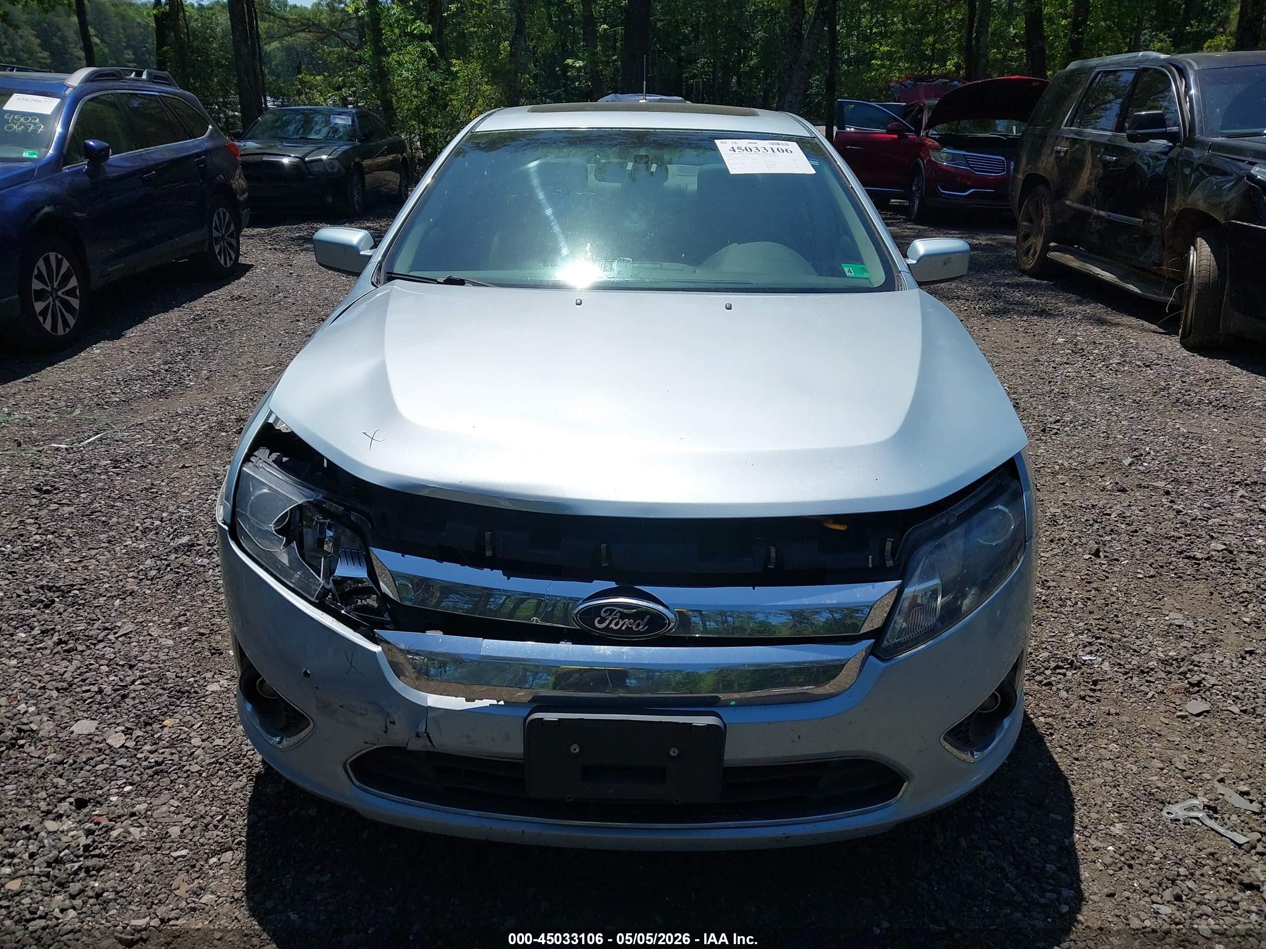 2010 Ford Fusion Hybrid   Light Blue vin: 3FADP0L33AR365525
