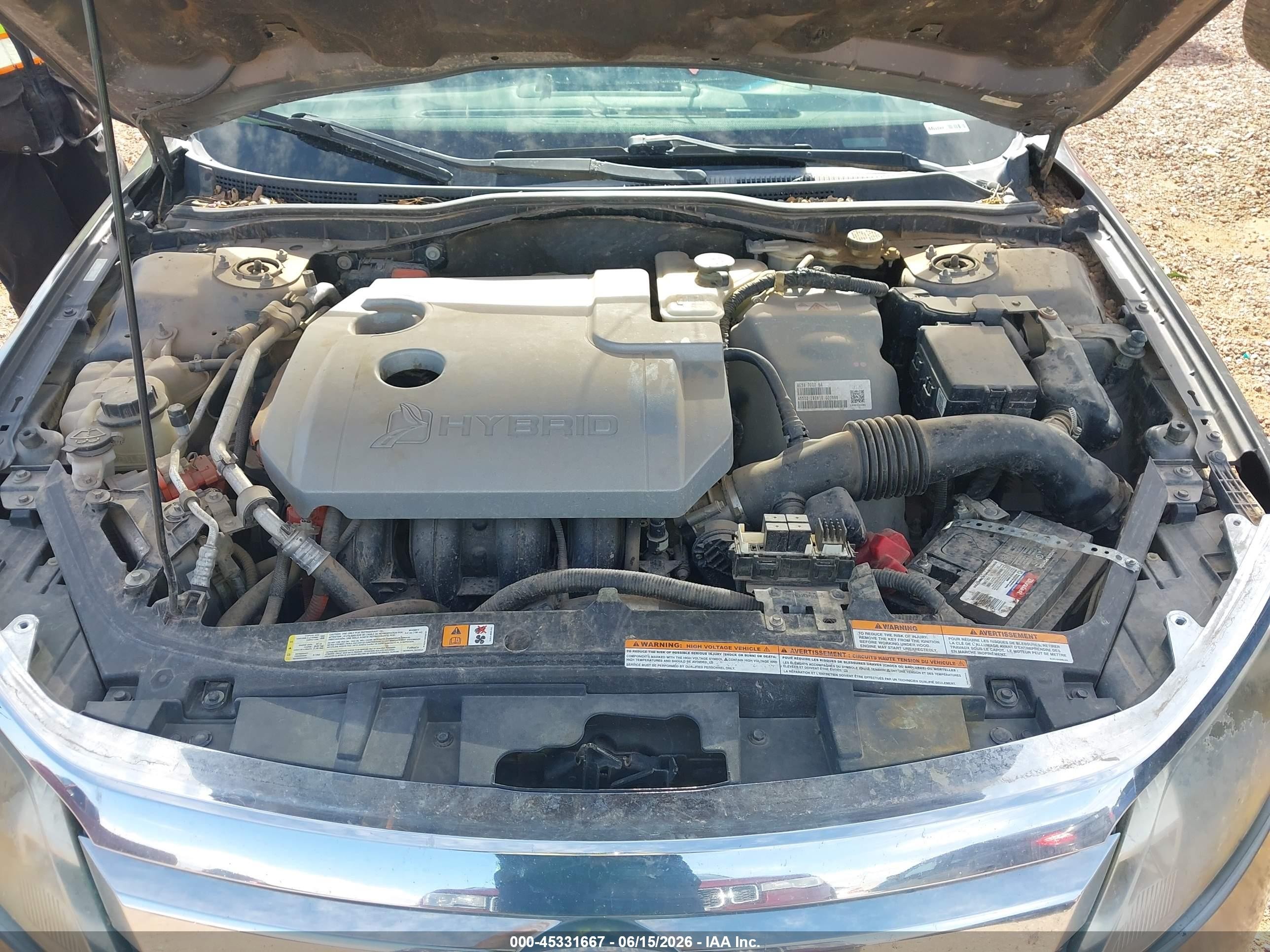 2011 Ford Fusion Hybrid   Gray vin: 3FADP0L33BR141592