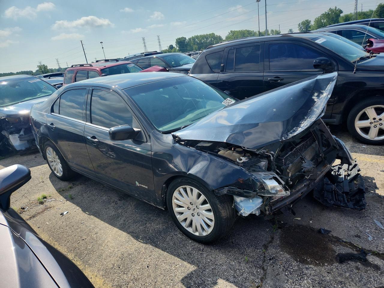 2012 Ford Fusion Hybrid Black vin: 3FADP0L33CR447368