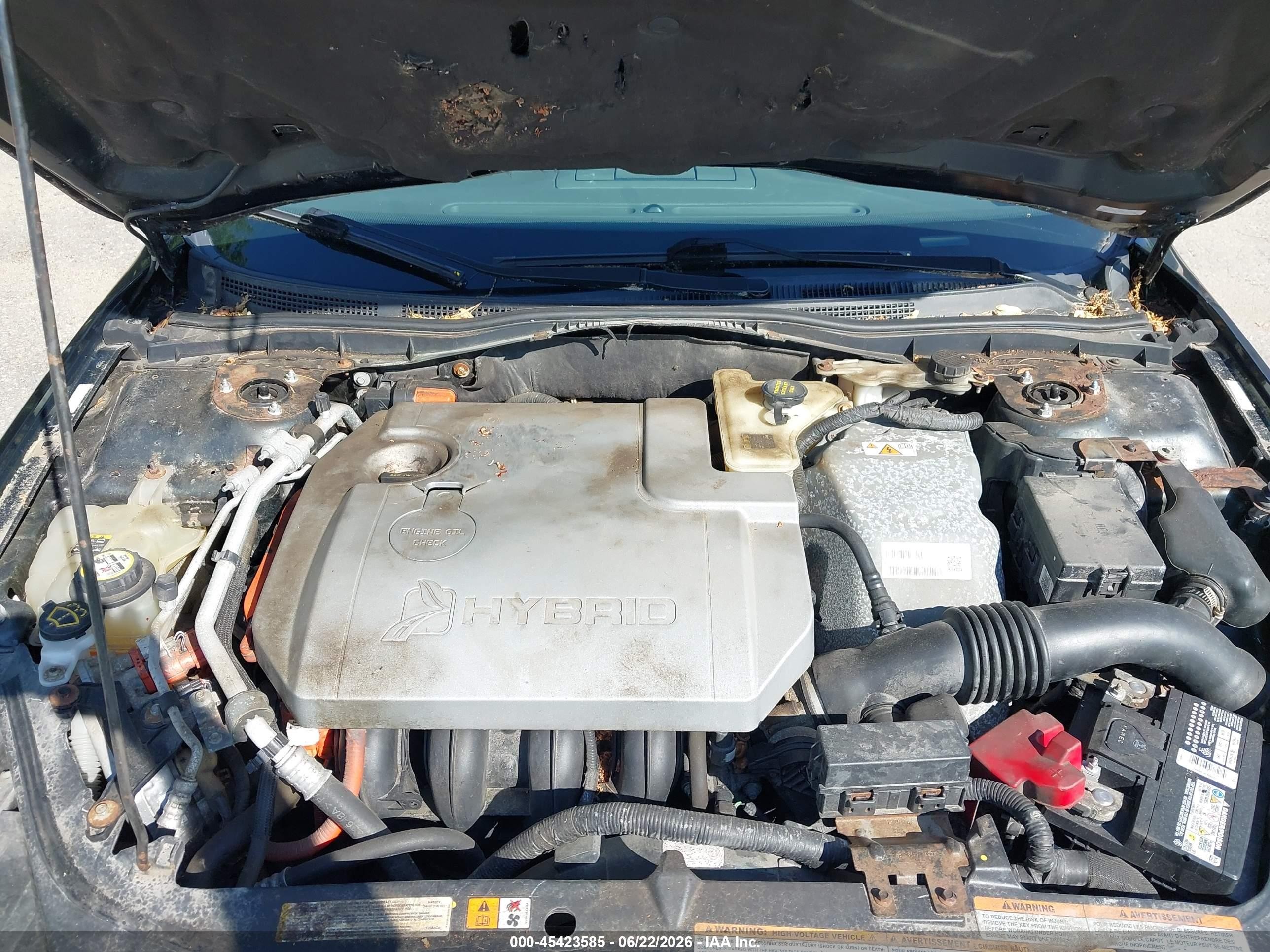 2010 Ford Fusion Hybrid   Gray vin: 3FADP0L34AR106798