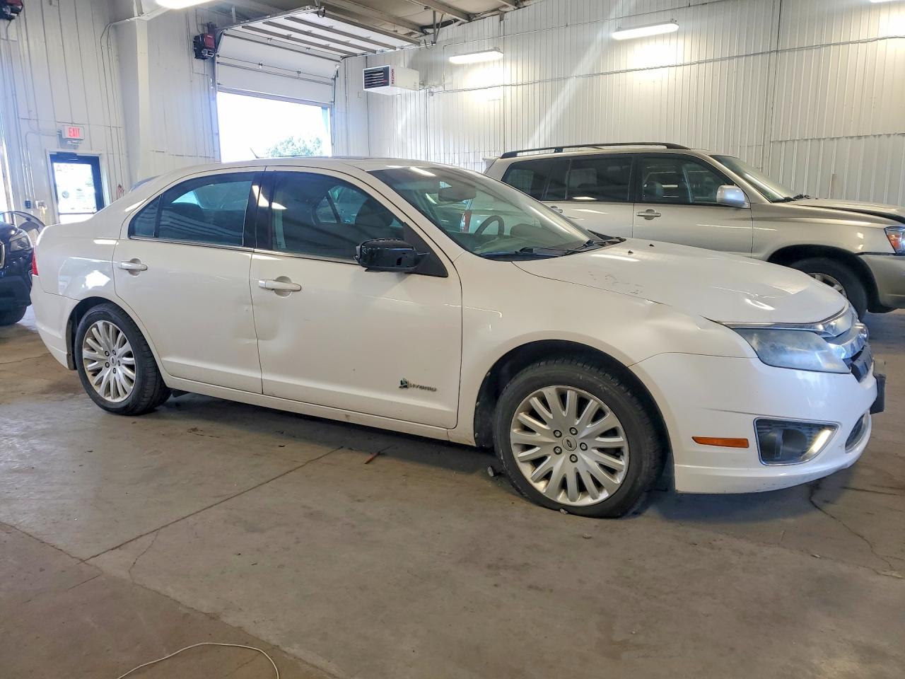 2010 Ford Fusion Hybrid White vin: 3FADP0L34AR128848