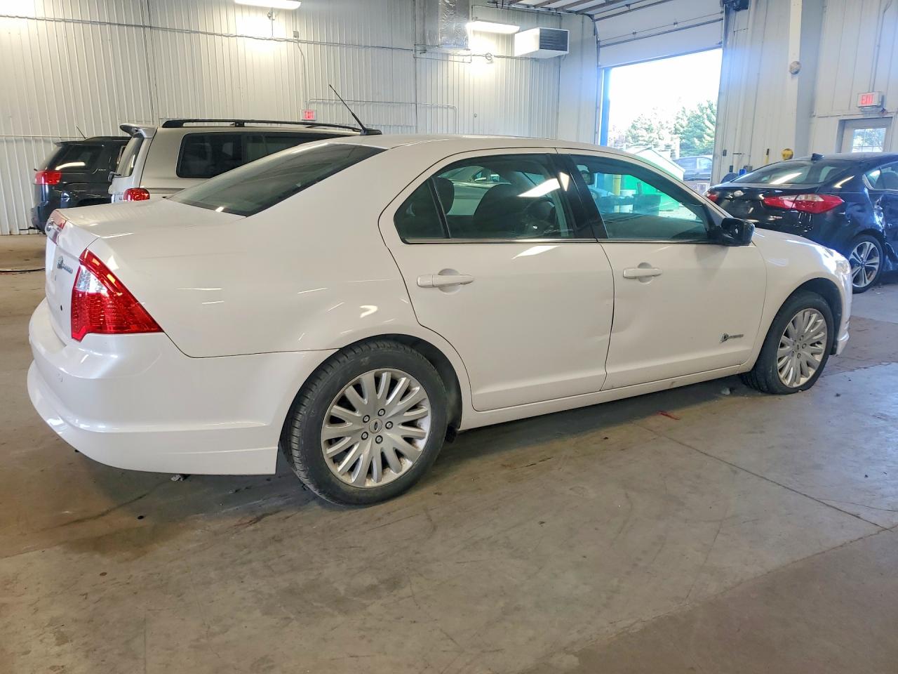 2010 Ford Fusion Hybrid White vin: 3FADP0L34AR128848