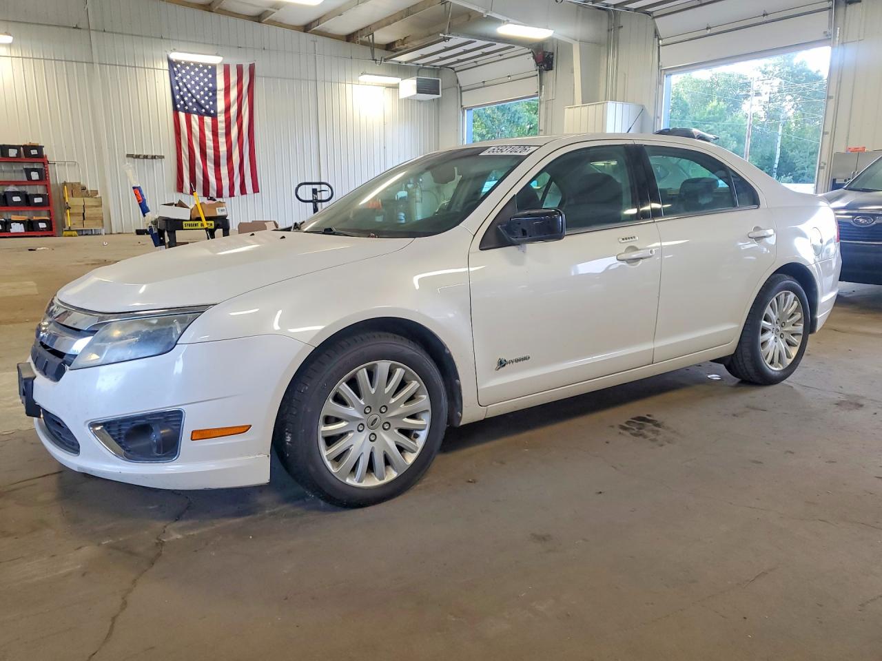 2010 Ford Fusion Hybrid White vin: 3FADP0L34AR128848
