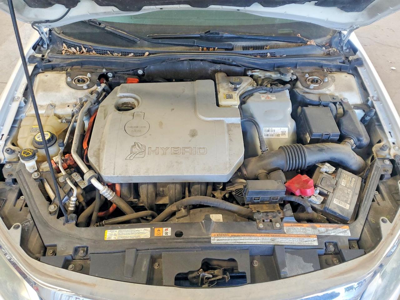 2010 Ford Fusion Hybrid White vin: 3FADP0L34AR128848