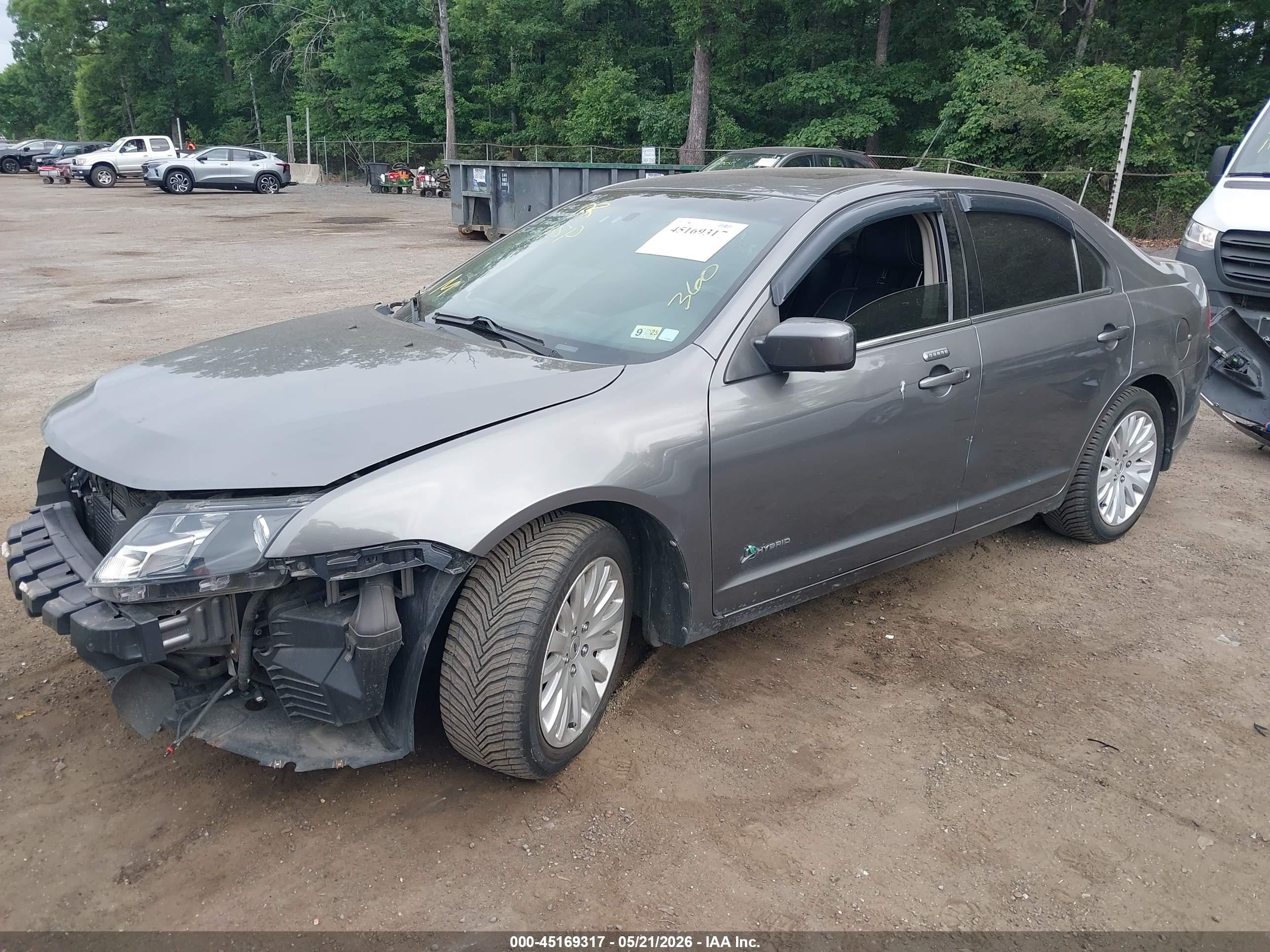 2010 Ford Fusion Hybrid   Серый vin: 3FADP0L34AR304720